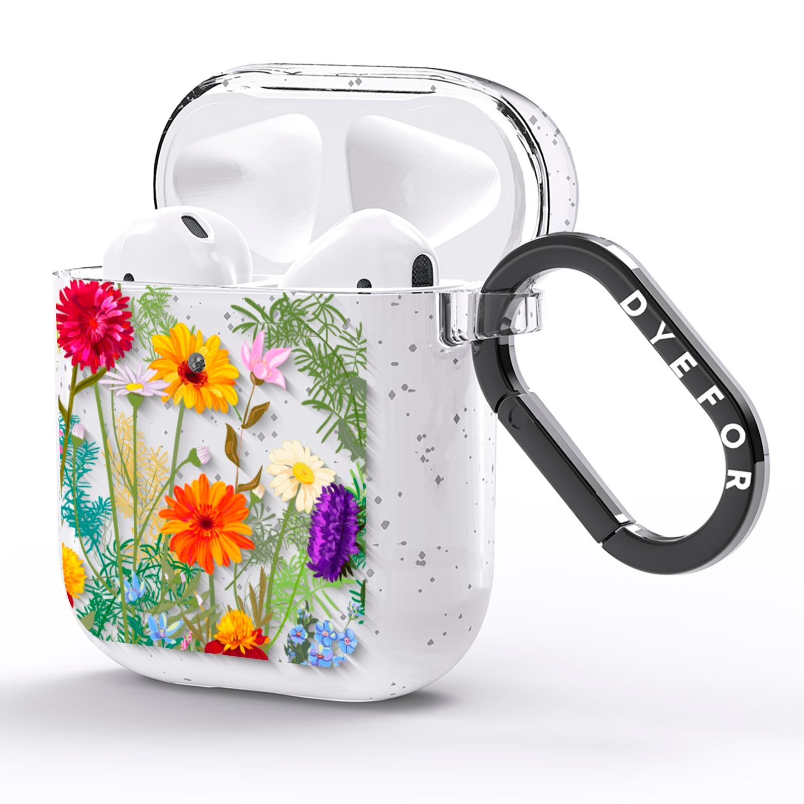 Wildflower AirPods Glitter Case Side Image