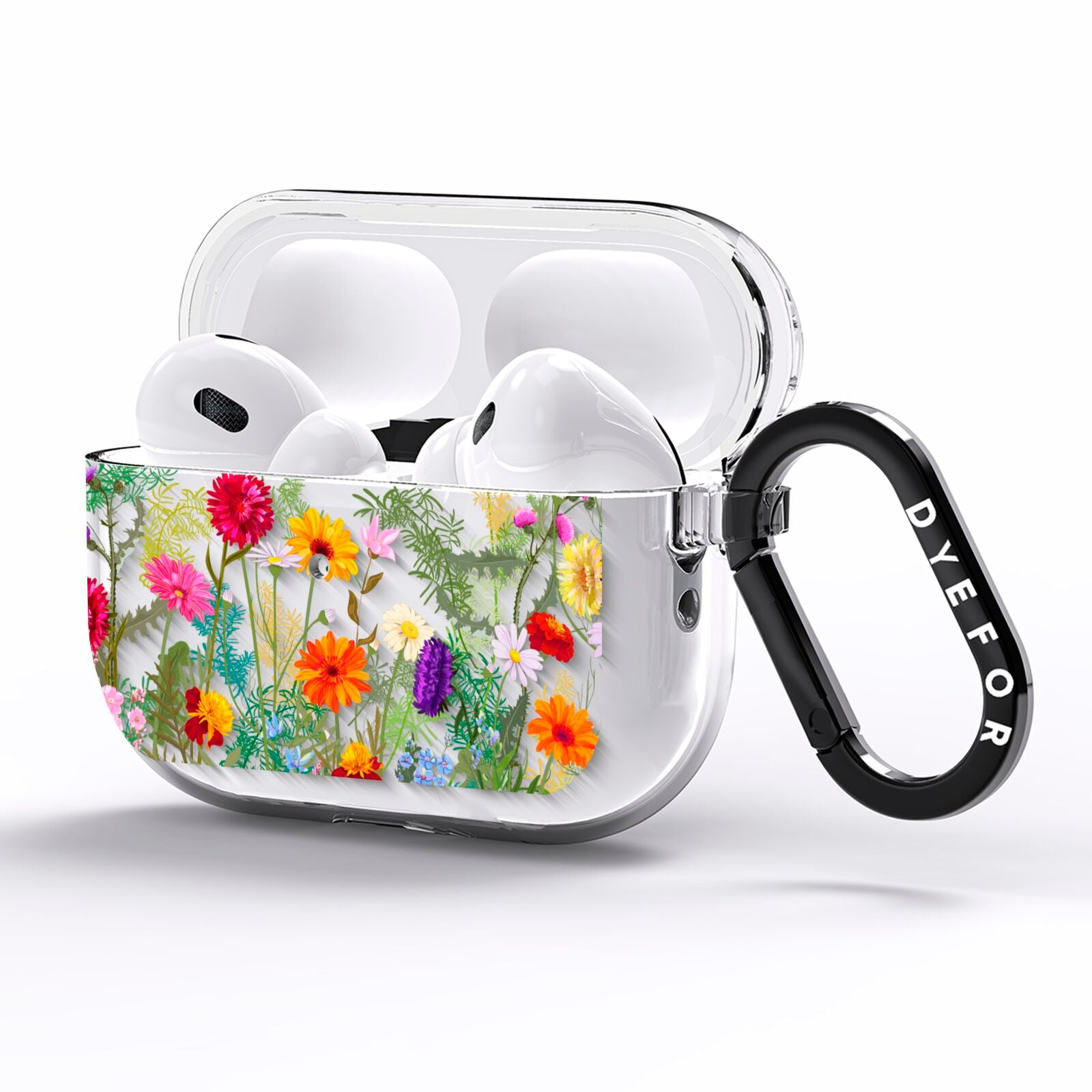 Wildflower AirPods Pro Clear Case Side Image