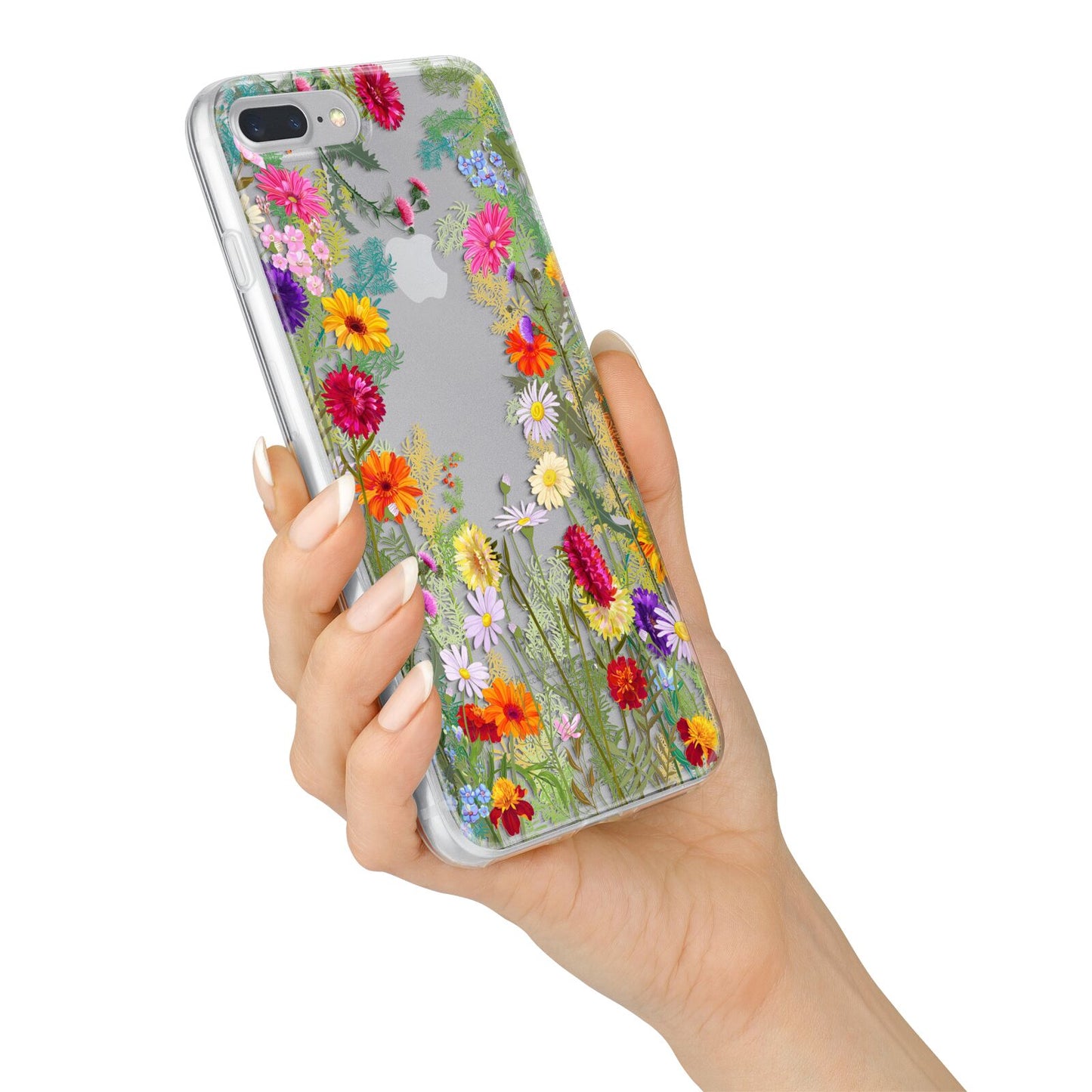 Wildflower iPhone 7 Plus Bumper Case on Silver iPhone Alternative Image