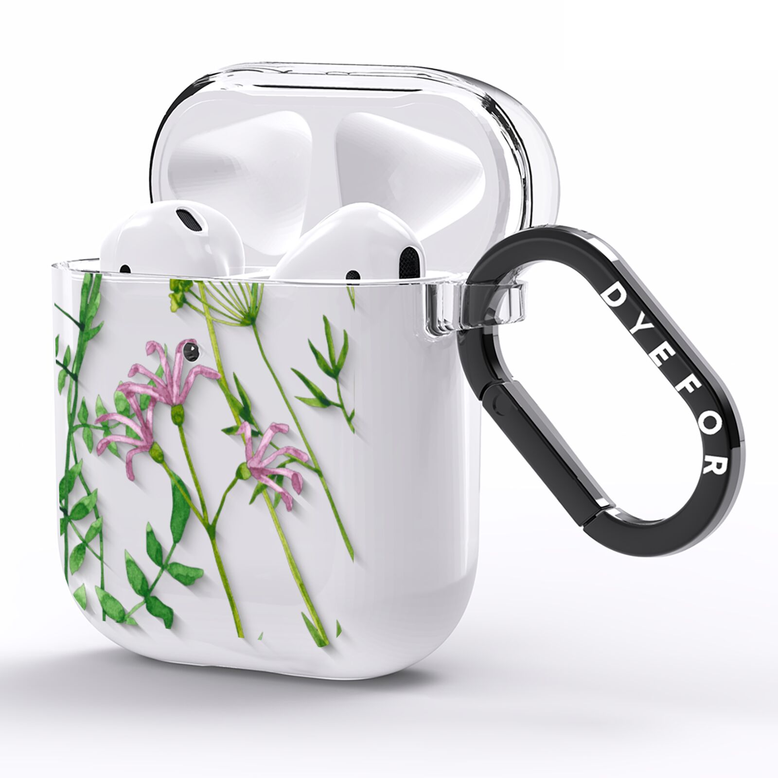 Wildflowers AirPods Clear Case Side Image