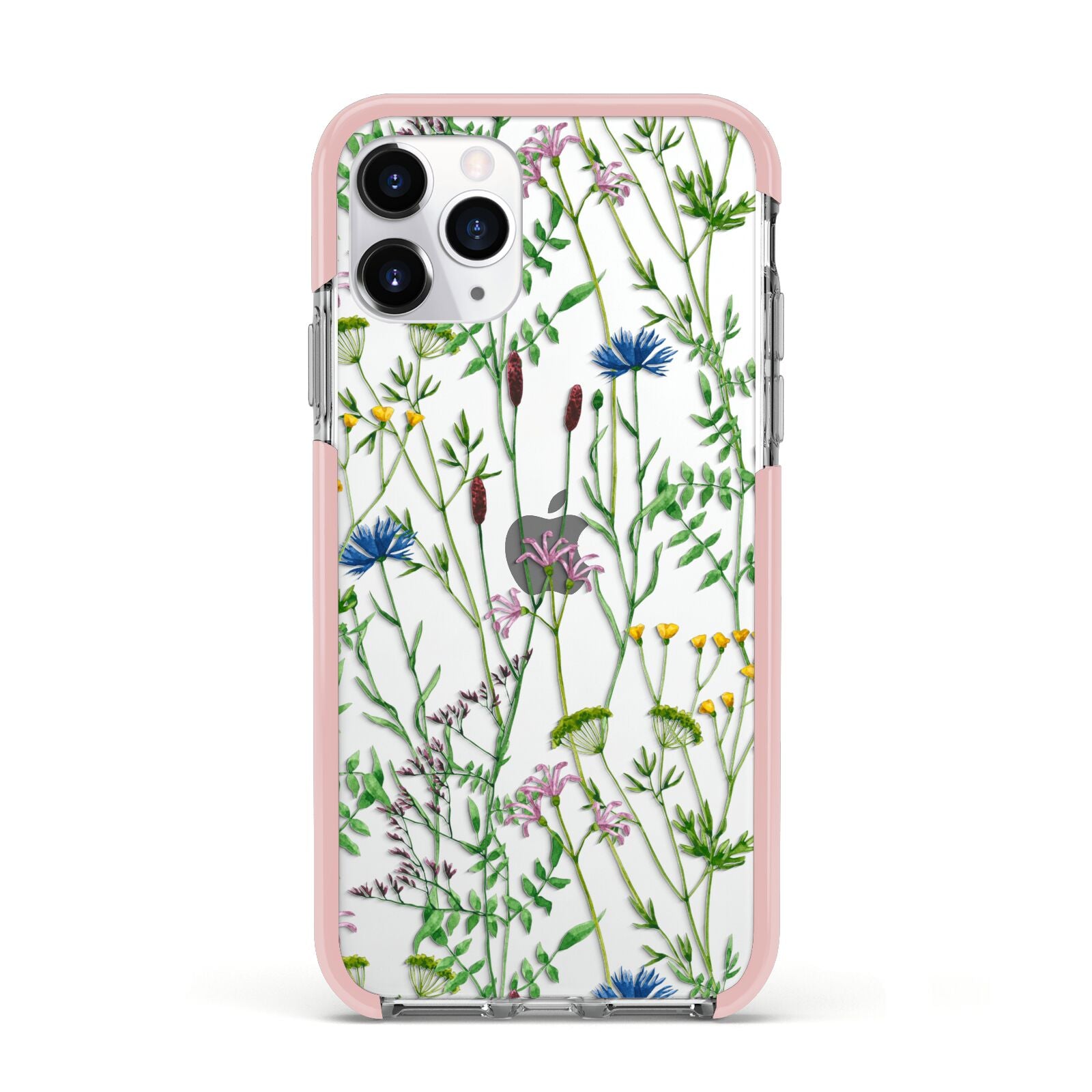 Wildflowers Apple iPhone 11 Pro in Silver with Pink Impact Case