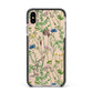 Wildflowers Apple iPhone Xs Max Impact Case Black Edge on Gold Phone