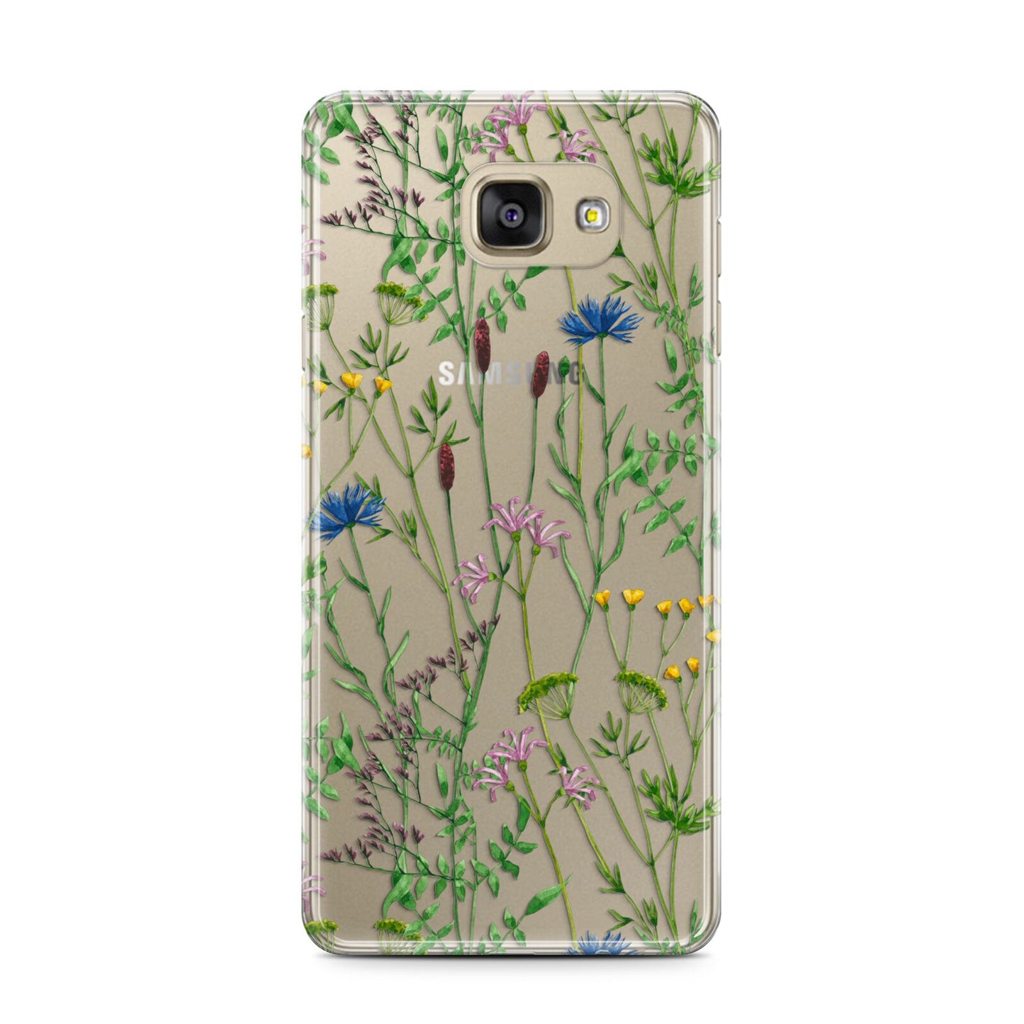 Wildflowers Samsung Galaxy A7 2016 Case on gold phone