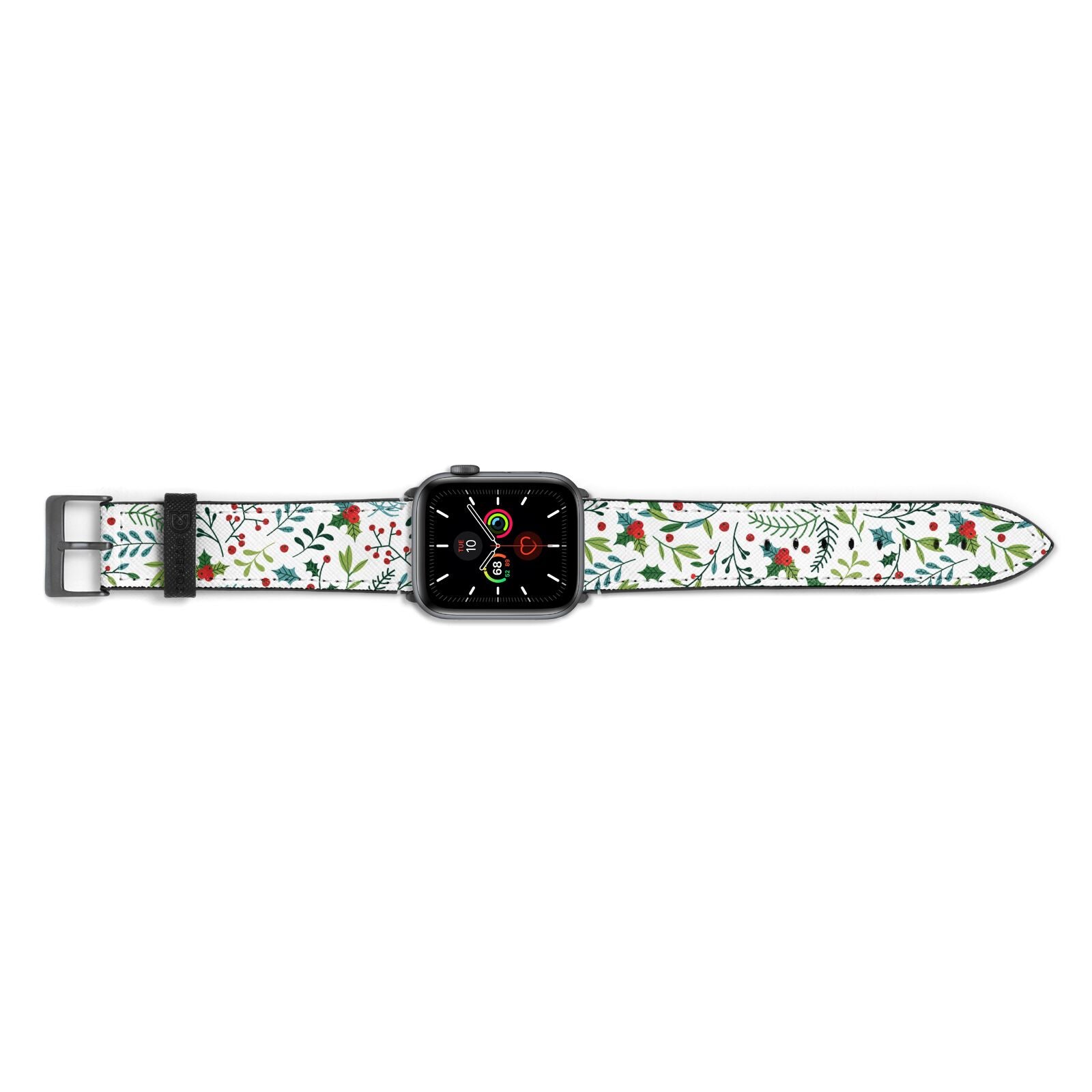 Winter Floral Apple Watch Strap Landscape Image Space Grey Hardware