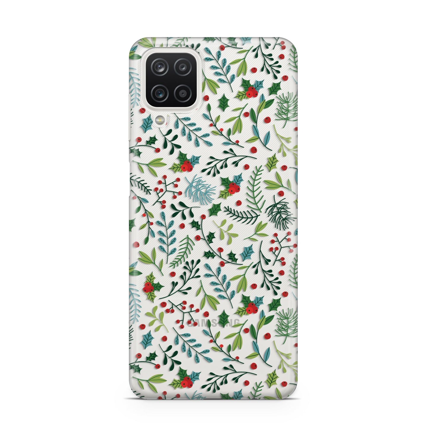 Winter Floral Samsung A12 Case