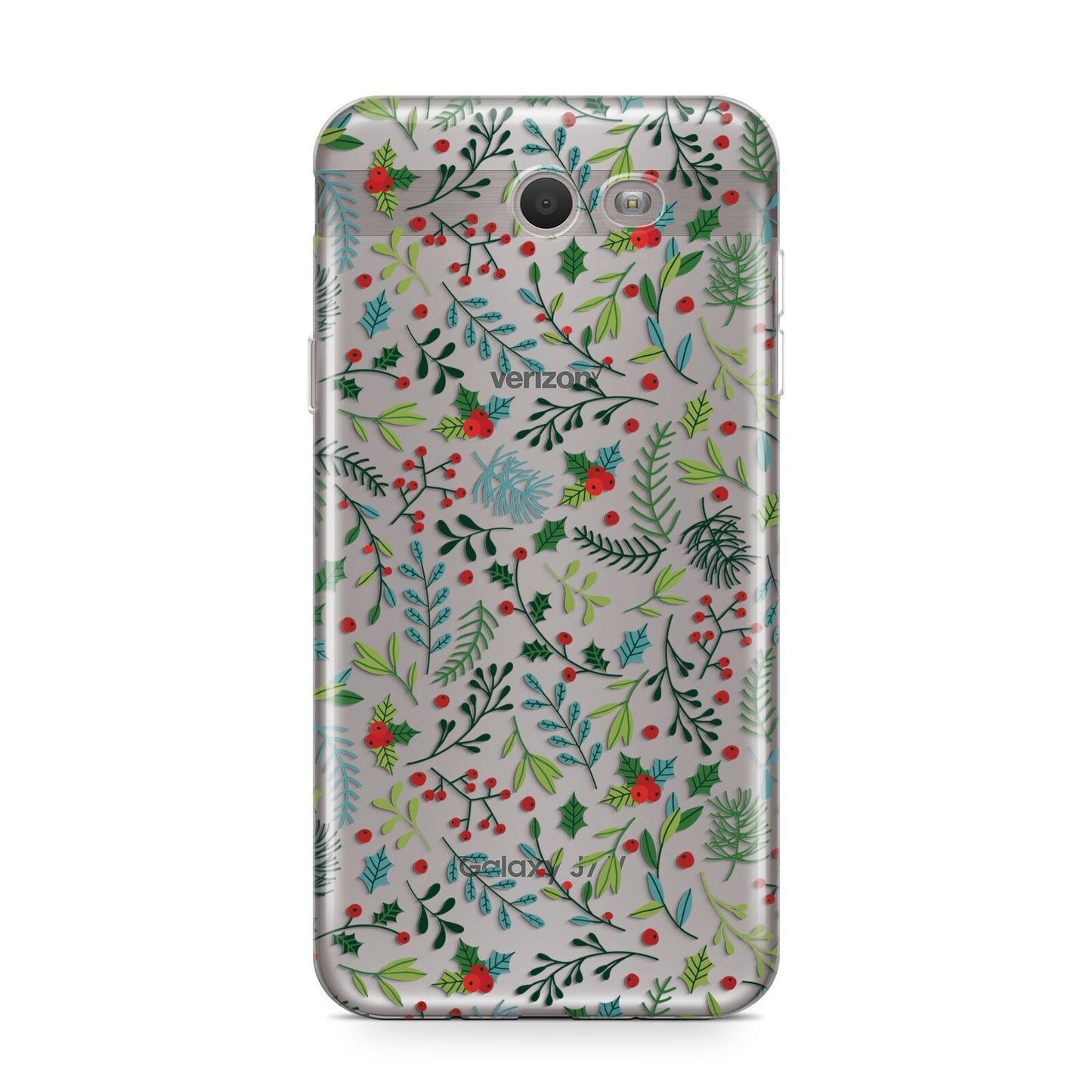 Winter Floral Samsung Galaxy J7 2017 Case