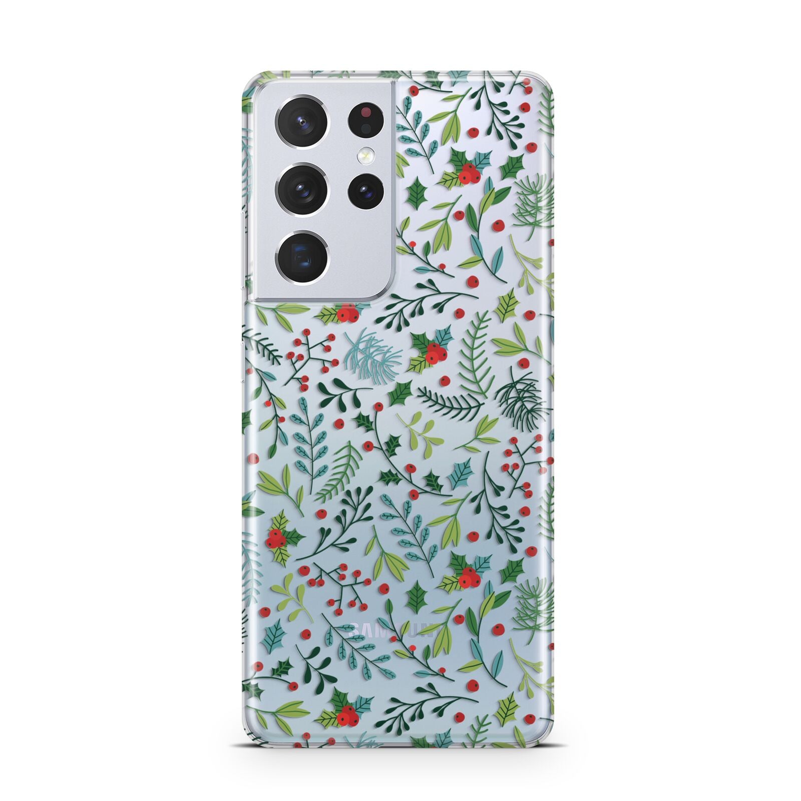 Winter Floral Samsung S21 Ultra Case