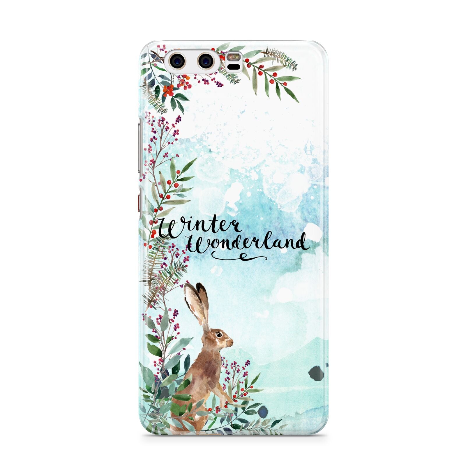 Winter Wonderland Hare Huawei P10 Phone Case