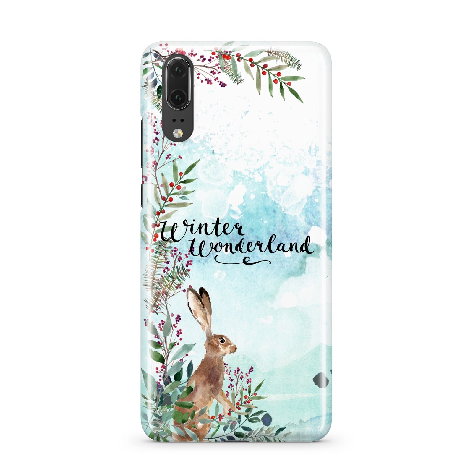 Winter Wonderland Hare Huawei P20 Phone Case