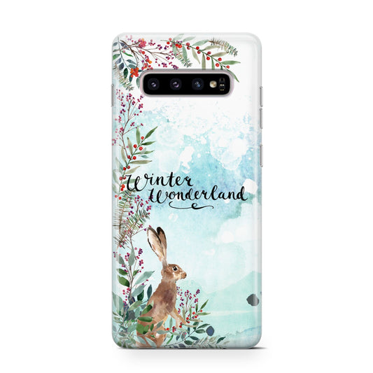 Winter Wonderland Hare Protective Samsung Galaxy Case