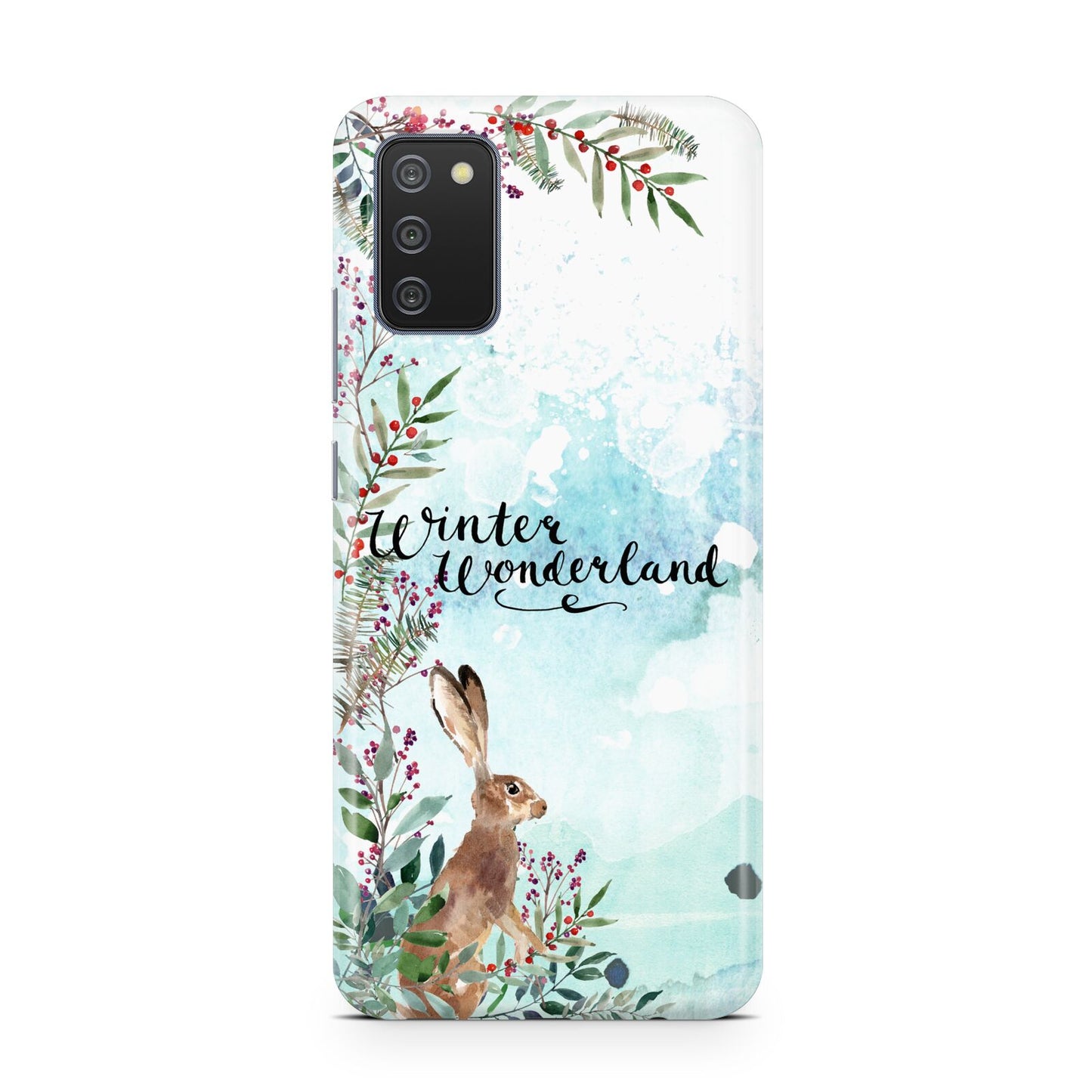 Winter Wonderland Hare Samsung A02s Case