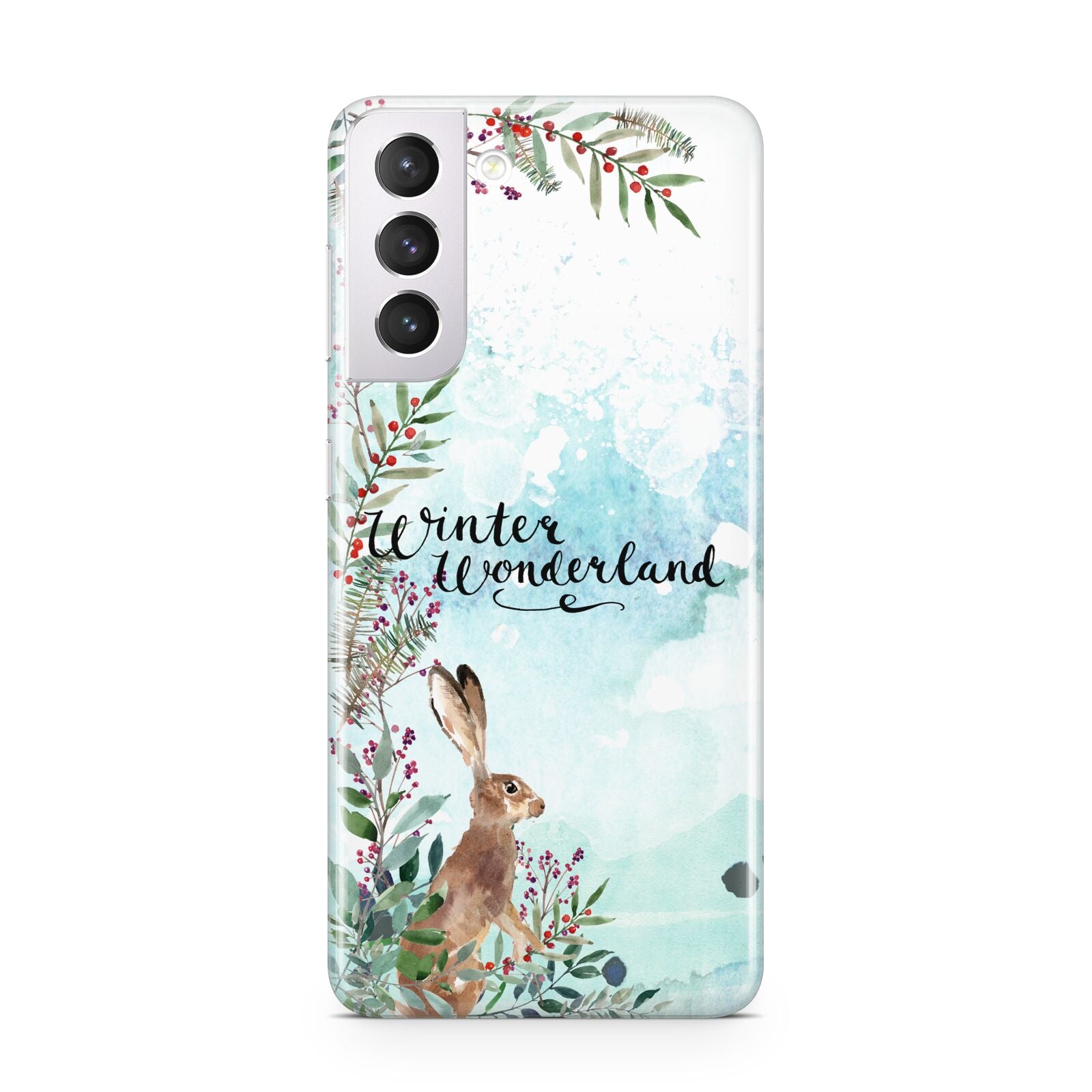 Winter Wonderland Hare Samsung S21 Case