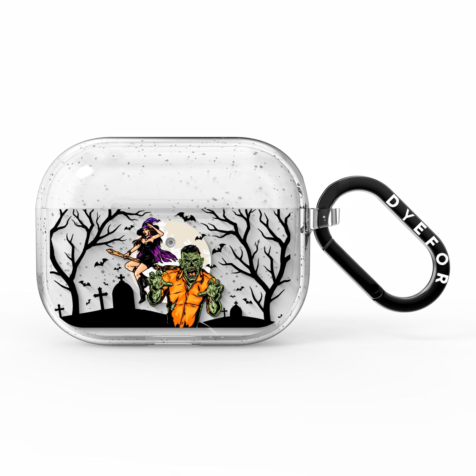 Witch Meets Zombie AirPods Pro Glitter Case