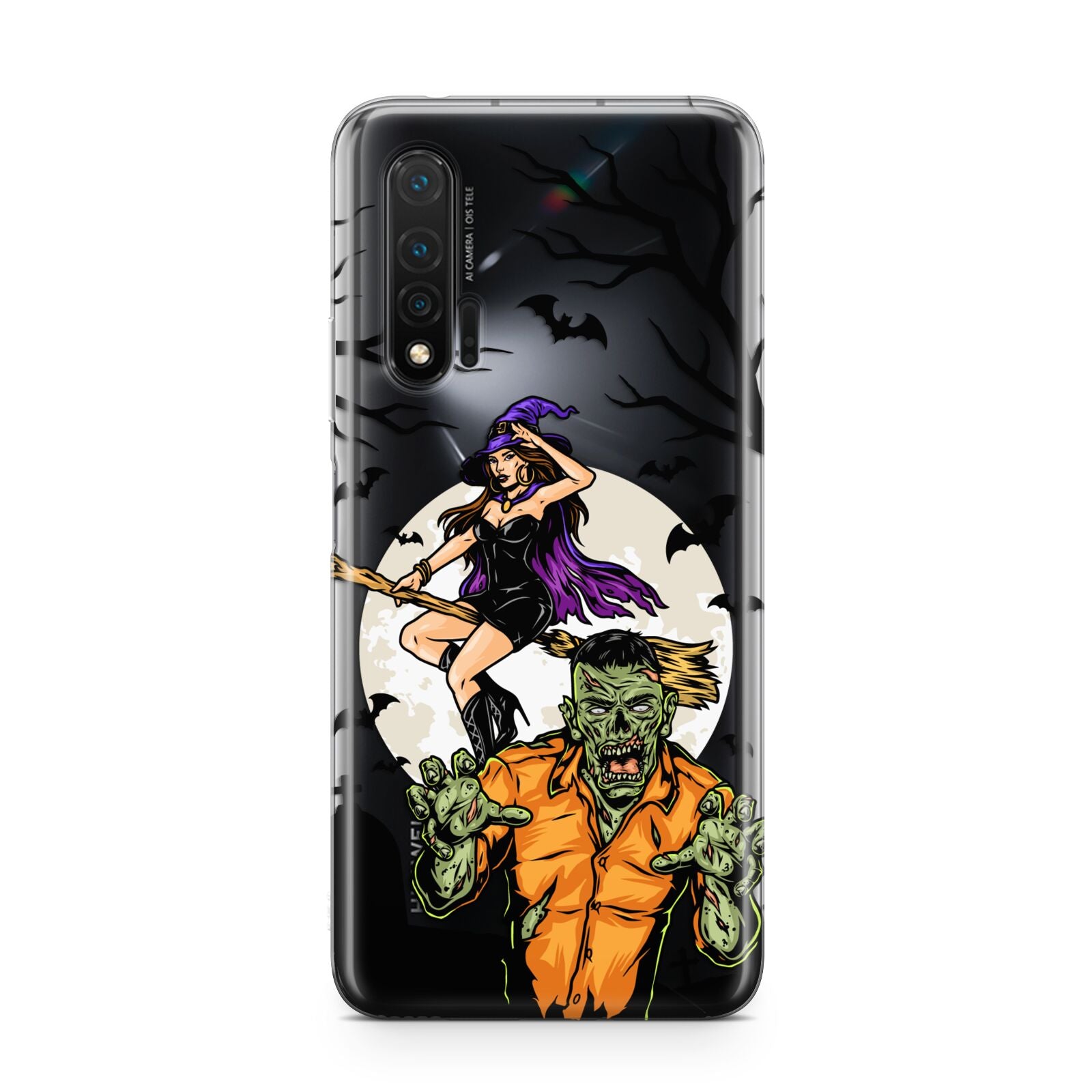 Witch Meets Zombie Huawei Nova 6 Phone Case