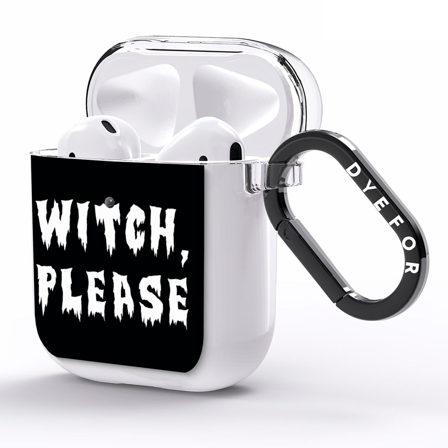 Witch Please AirPods Clear Case Side Image