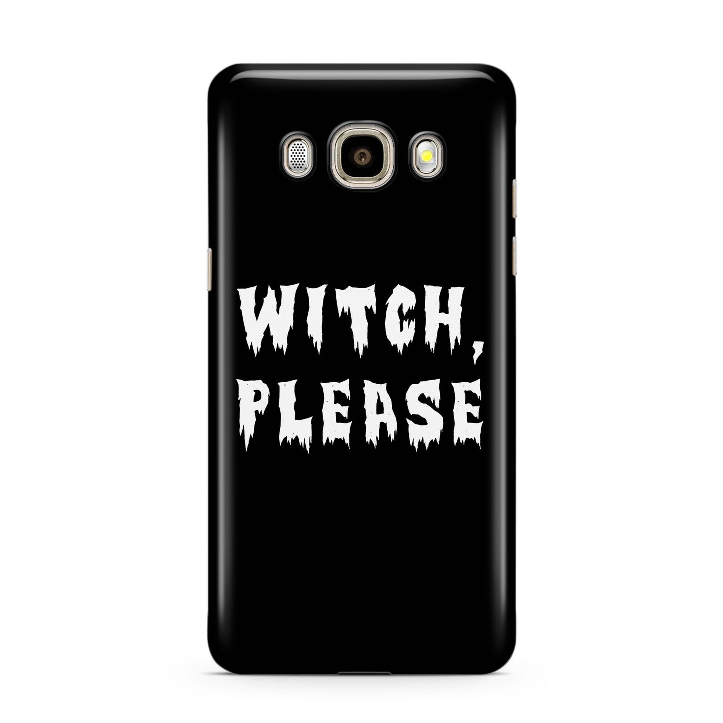 Witch Please Samsung Galaxy J7 2016 Case on gold phone