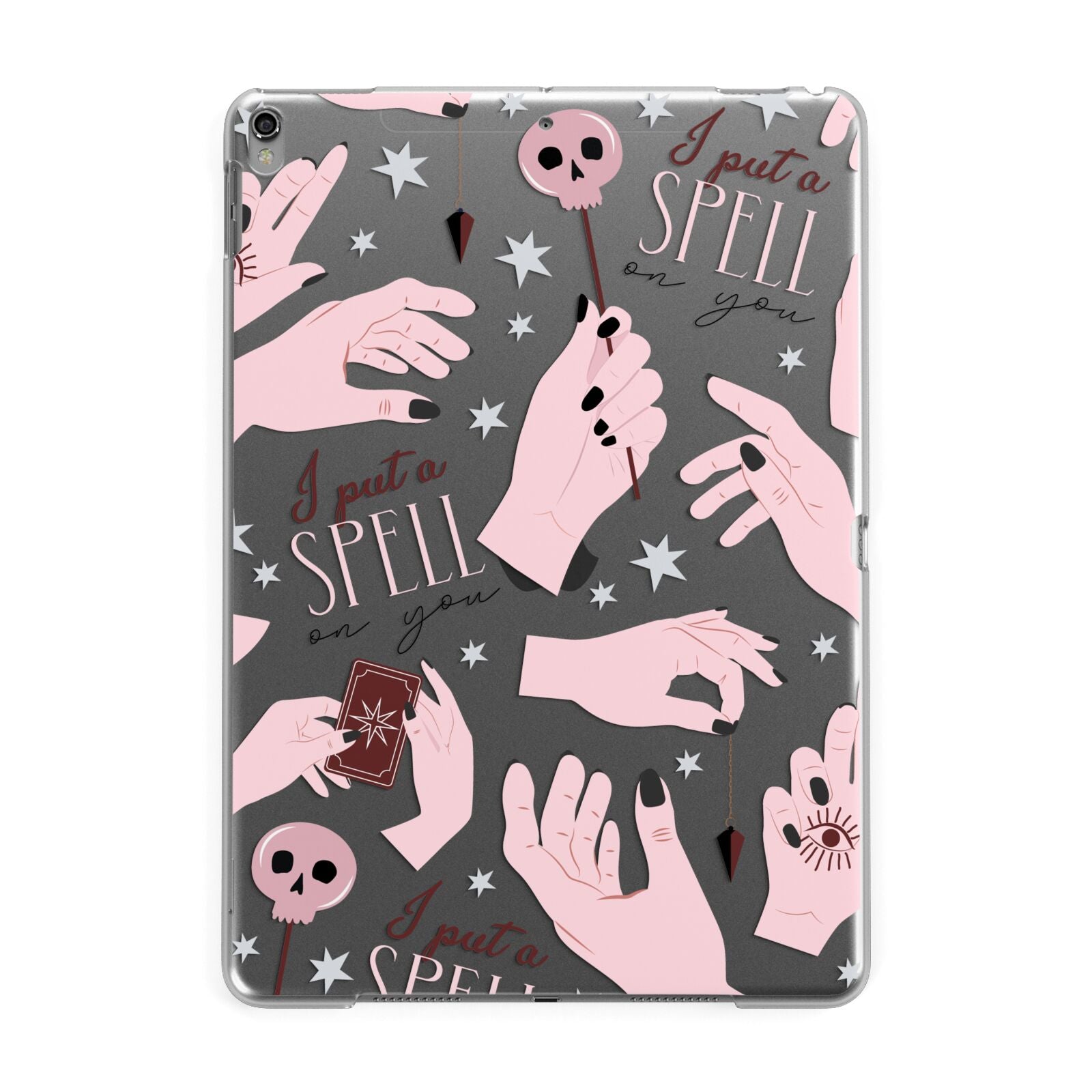 Witches Hands and Tarot Cards Apple iPad Grey Case