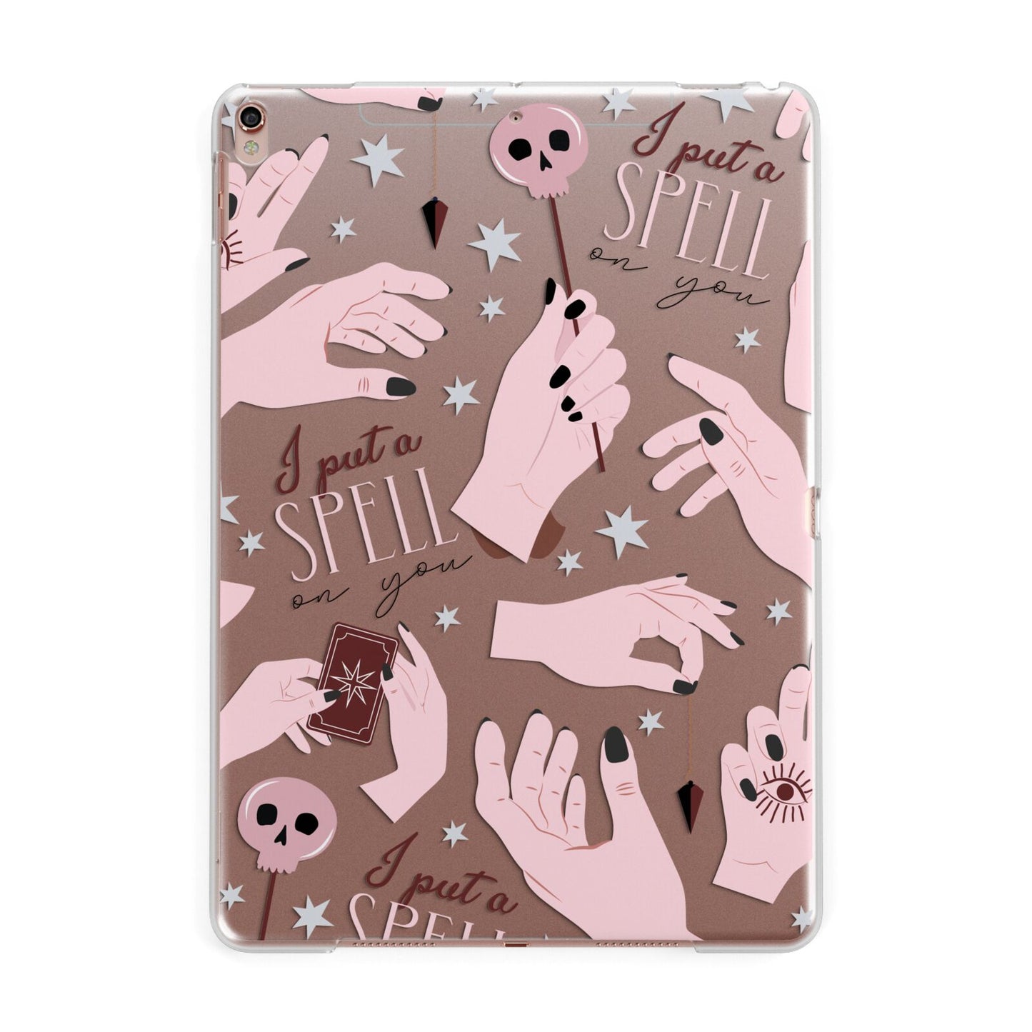 Witches Hands and Tarot Cards Apple iPad Rose Gold Case