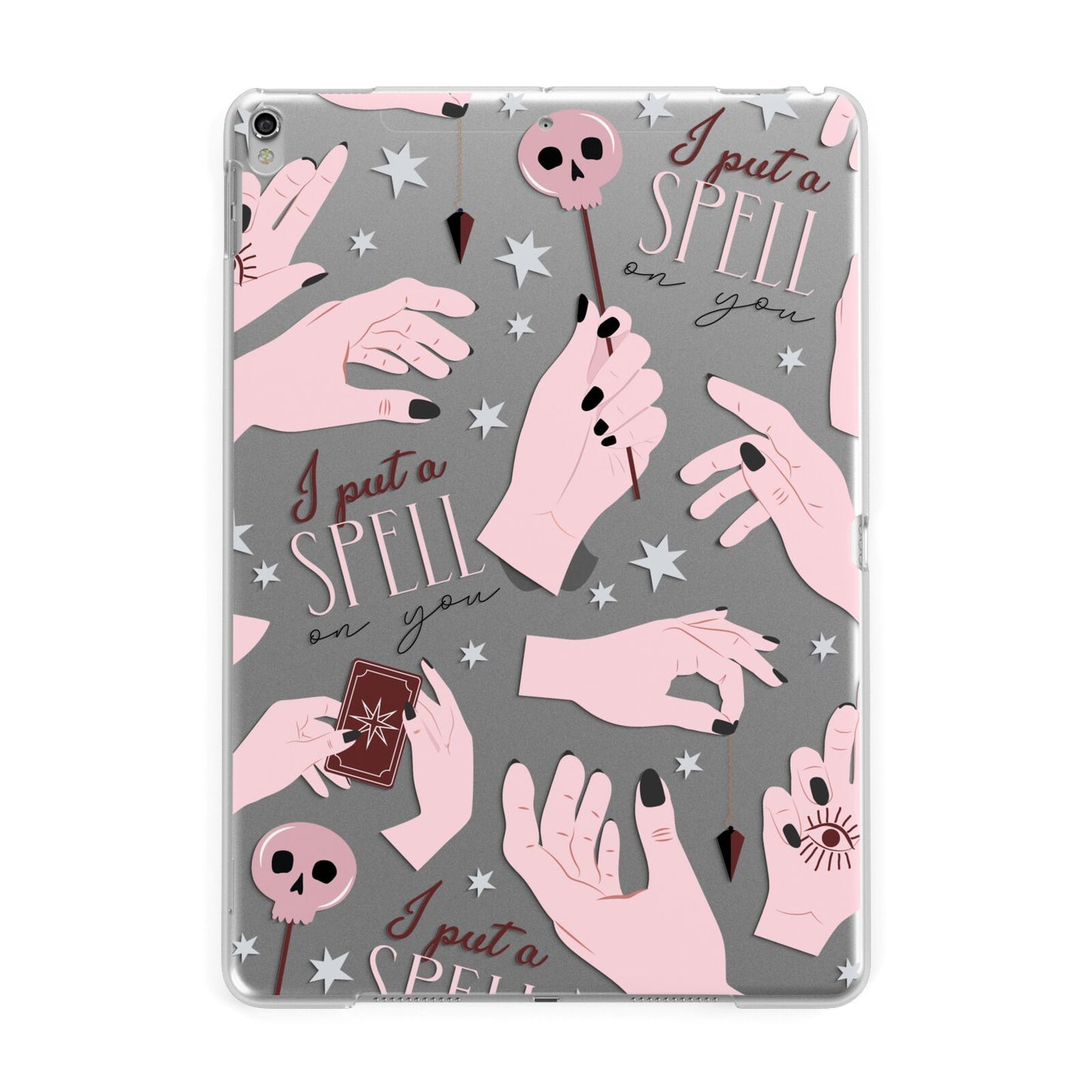 Witches Hands and Tarot Cards Apple iPad Silver Case