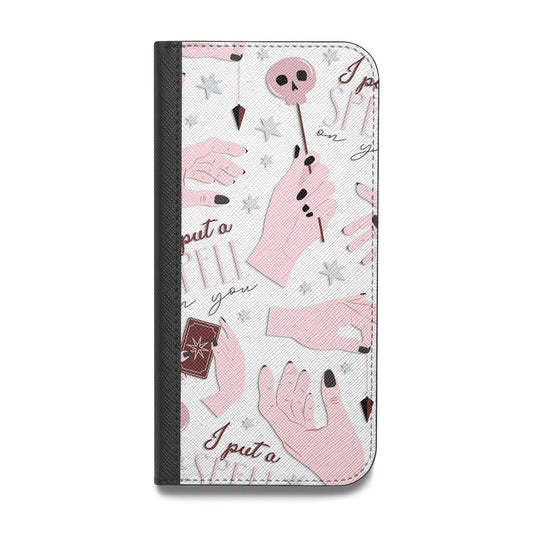 Witches Hands and Tarot Cards Vegan Leather Flip iPhone Case