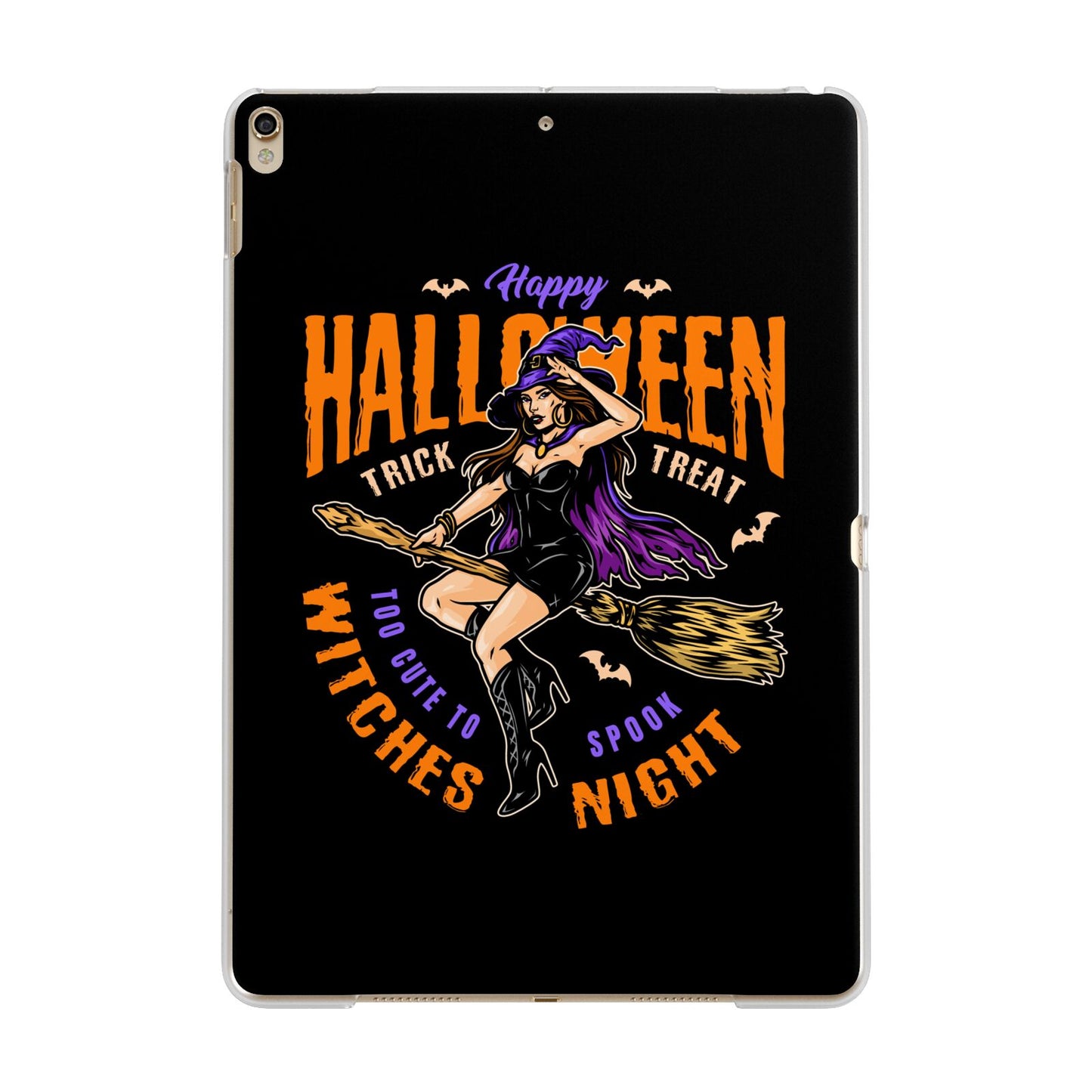 Witches Night Apple iPad Gold Case