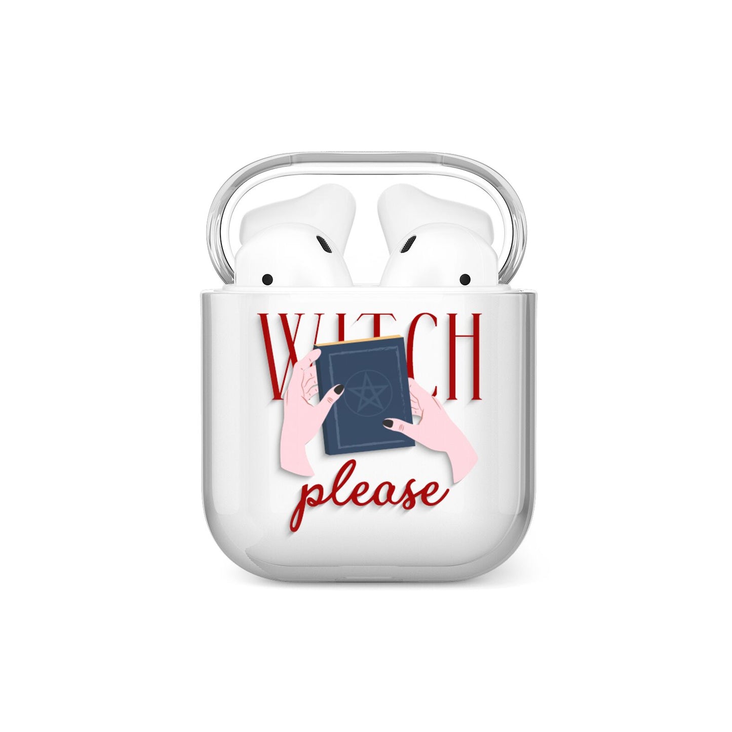 Witty Witch Illustration AirPods Case