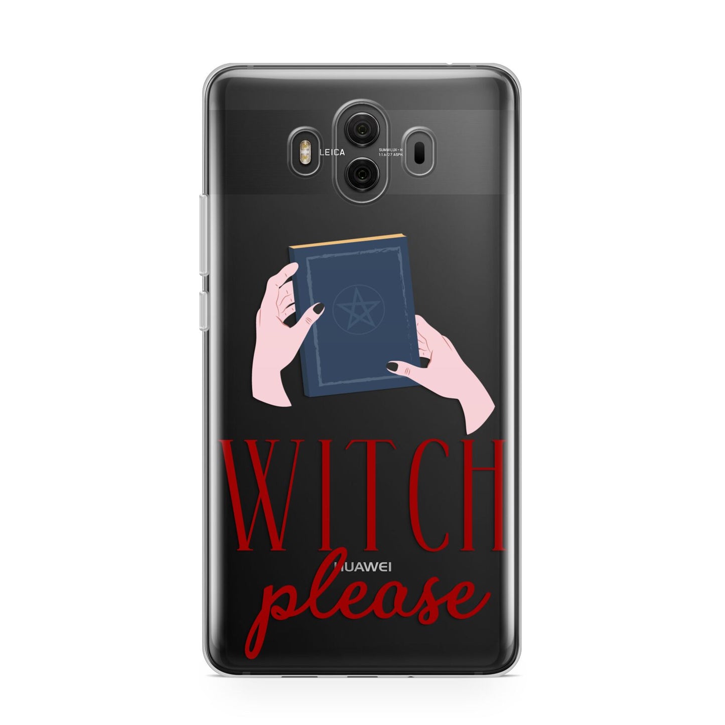 Witty Witch Illustration Huawei Mate 10 Protective Phone Case