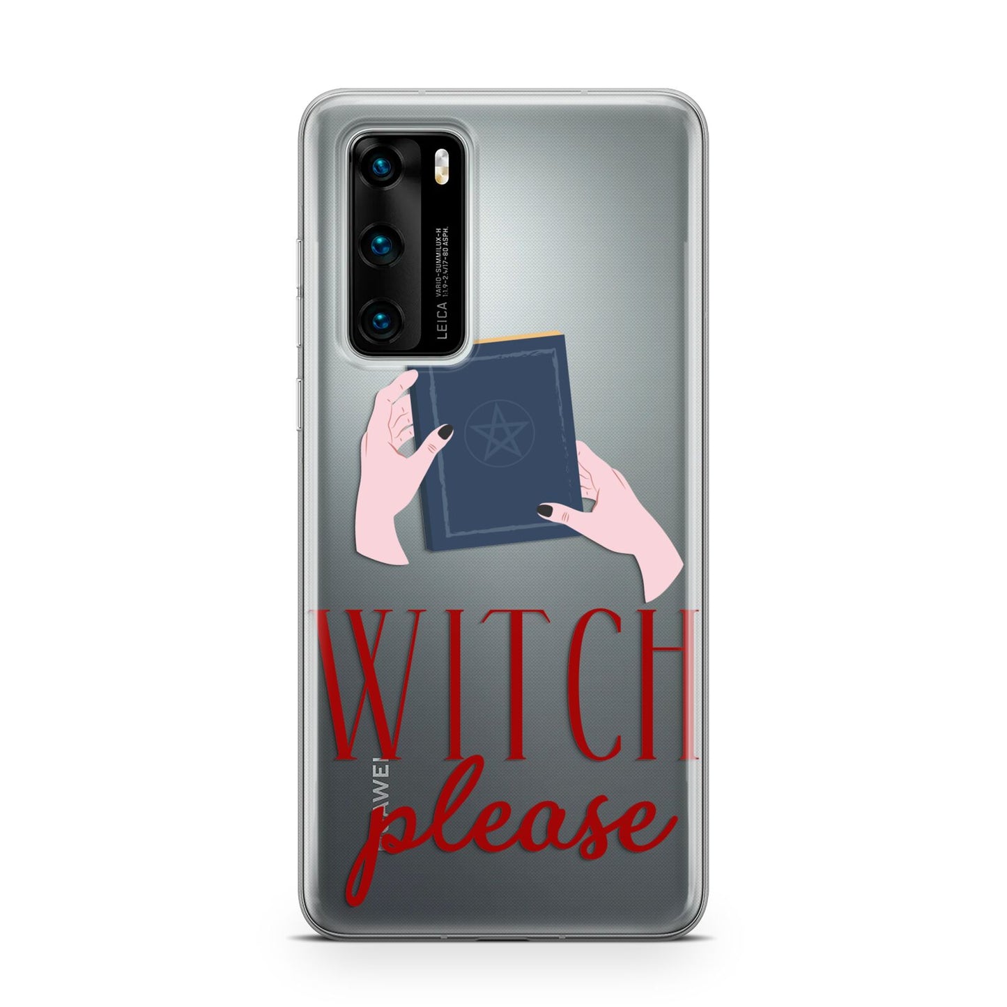 Witty Witch Illustration Huawei P40 Phone Case