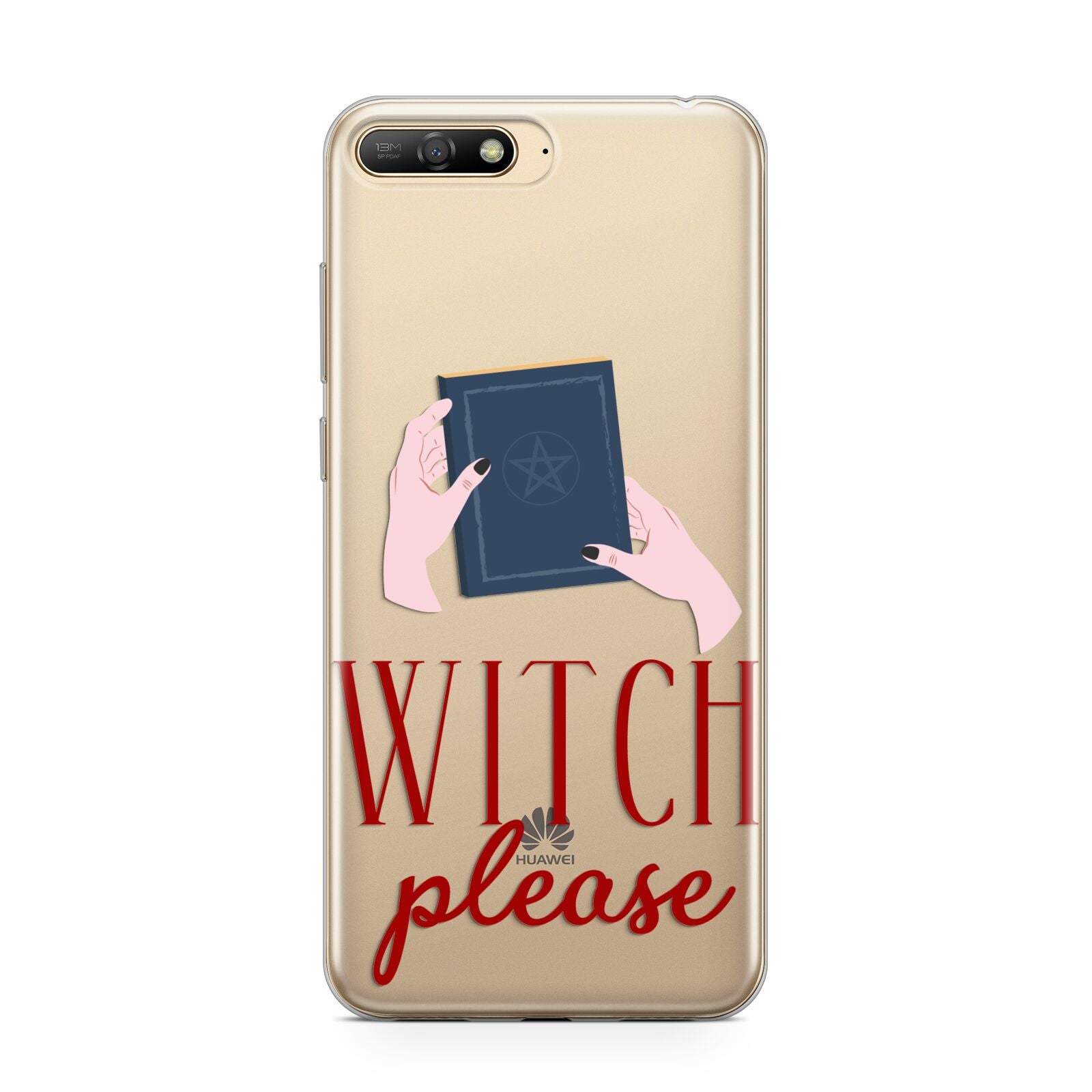 Witty Witch Illustration Huawei Y6 2018