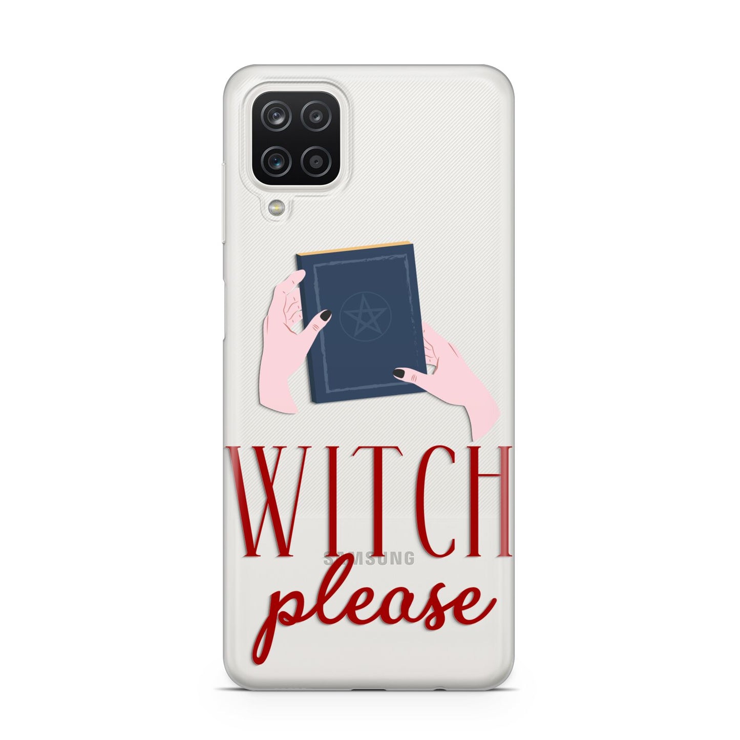 Witty Witch Illustration Samsung A12 Case