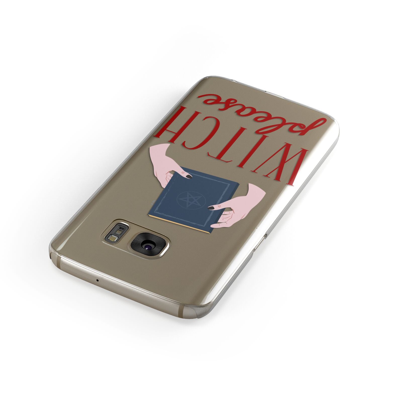 Witty Witch Illustration Samsung Galaxy Case Front Close Up