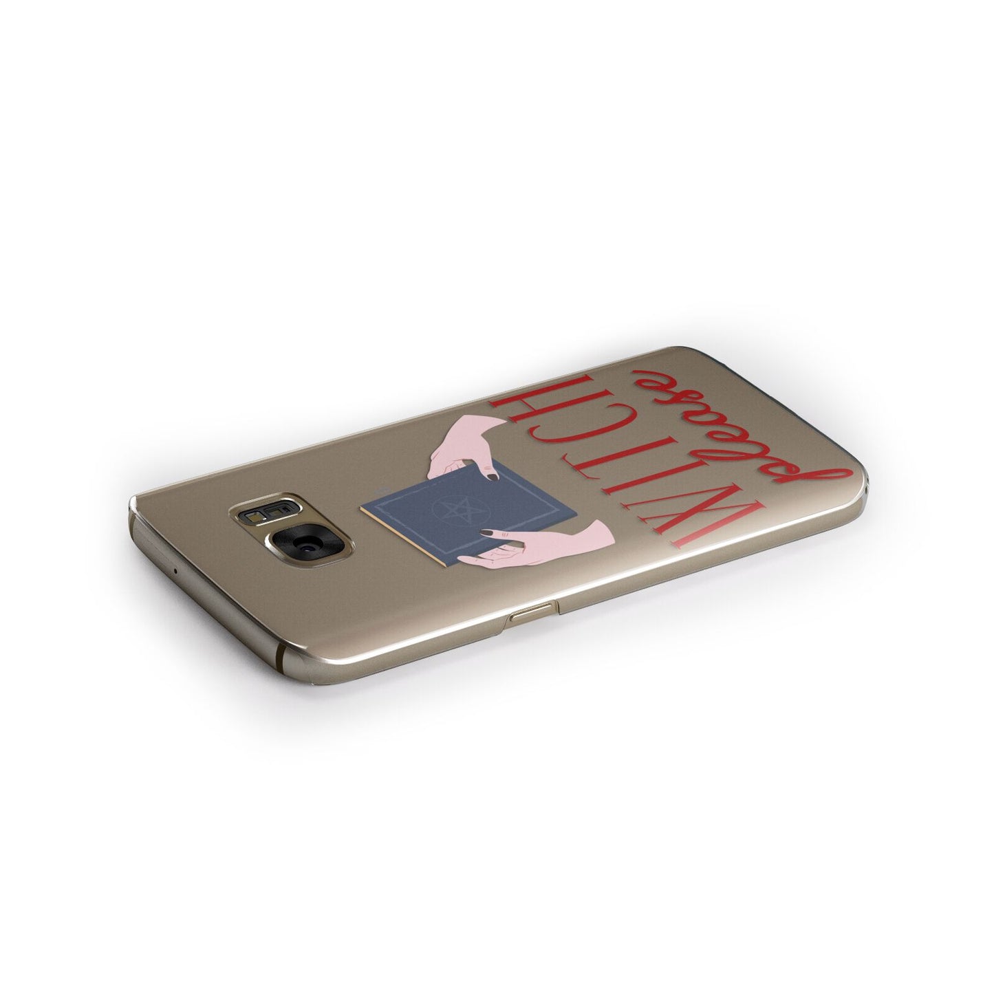 Witty Witch Illustration Samsung Galaxy Case Side Close Up