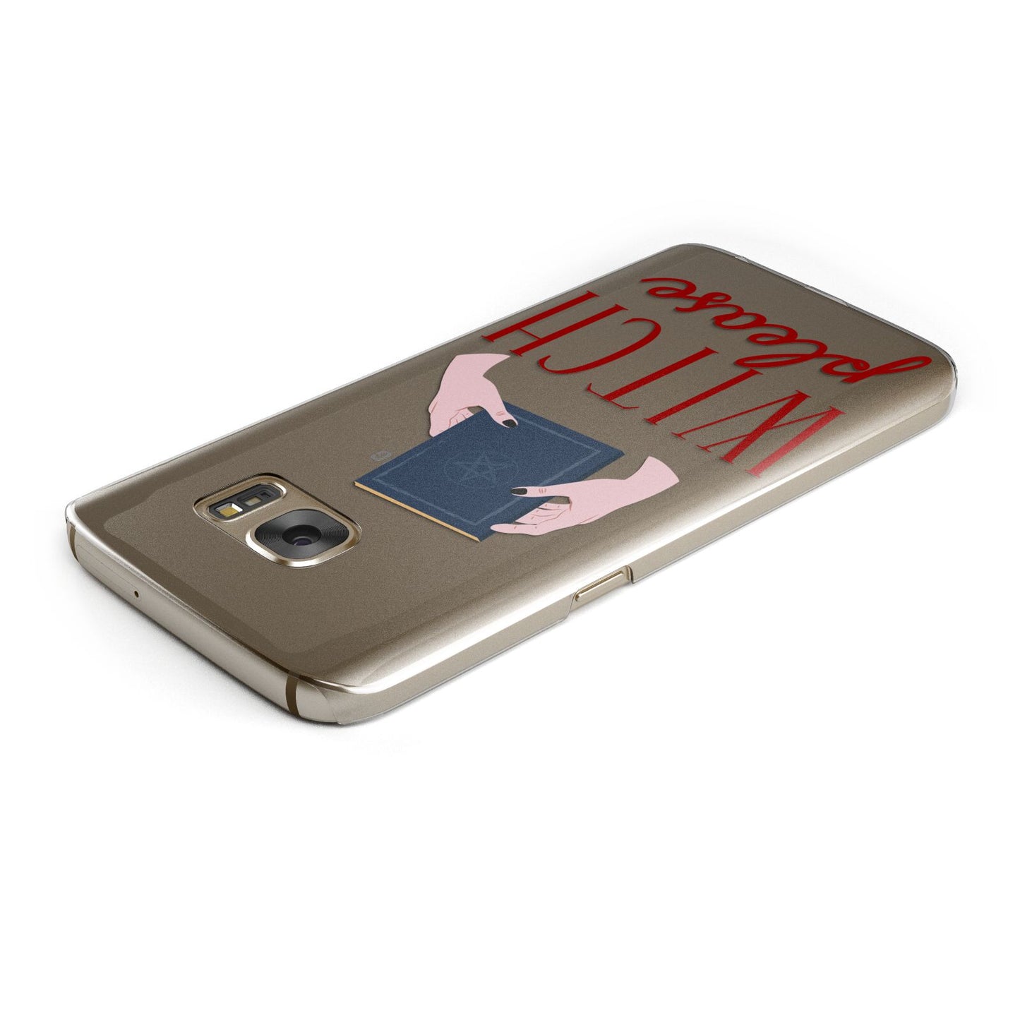 Witty Witch Illustration Samsung Galaxy Case Top Cutout