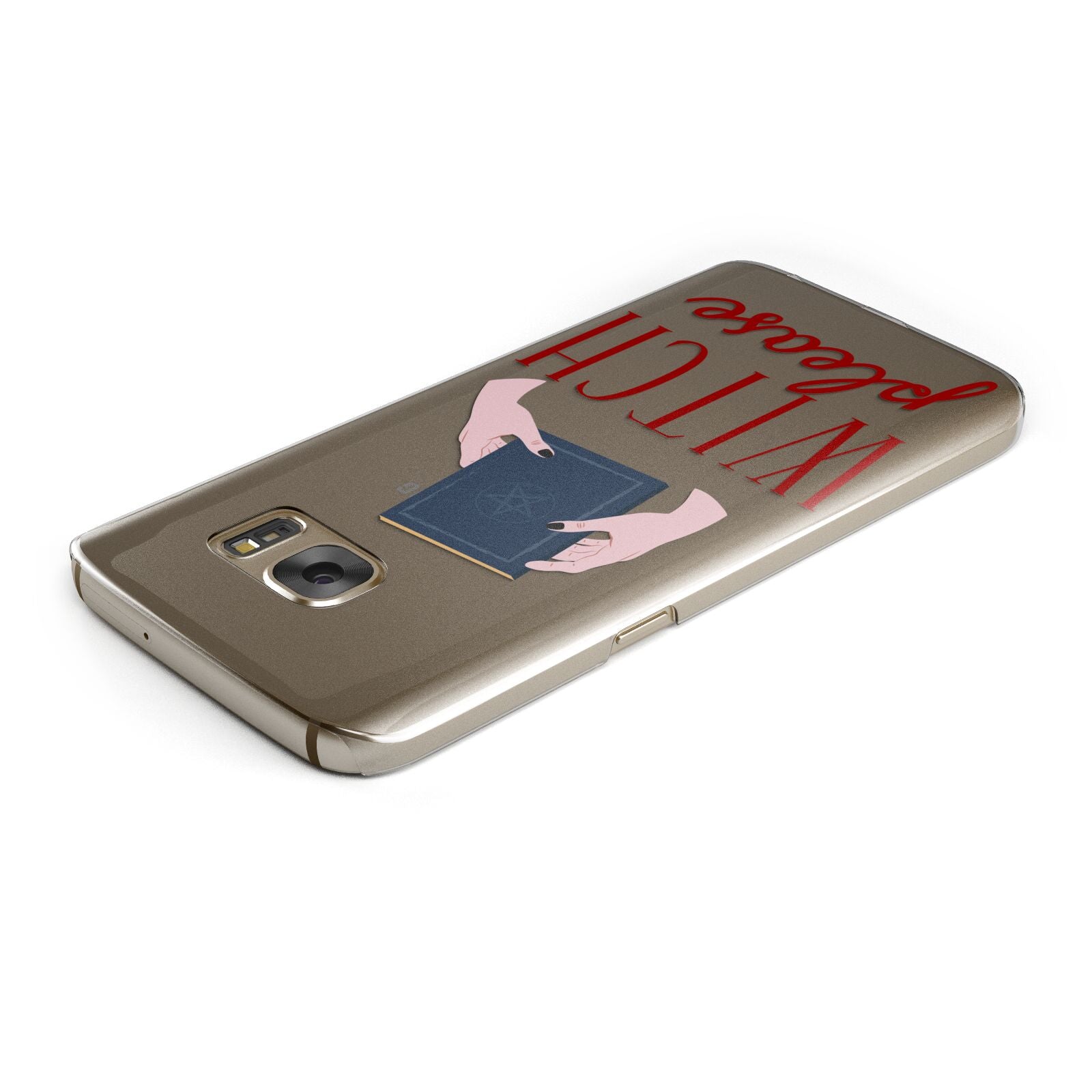 Witty Witch Illustration Samsung Galaxy Case Top Cutout