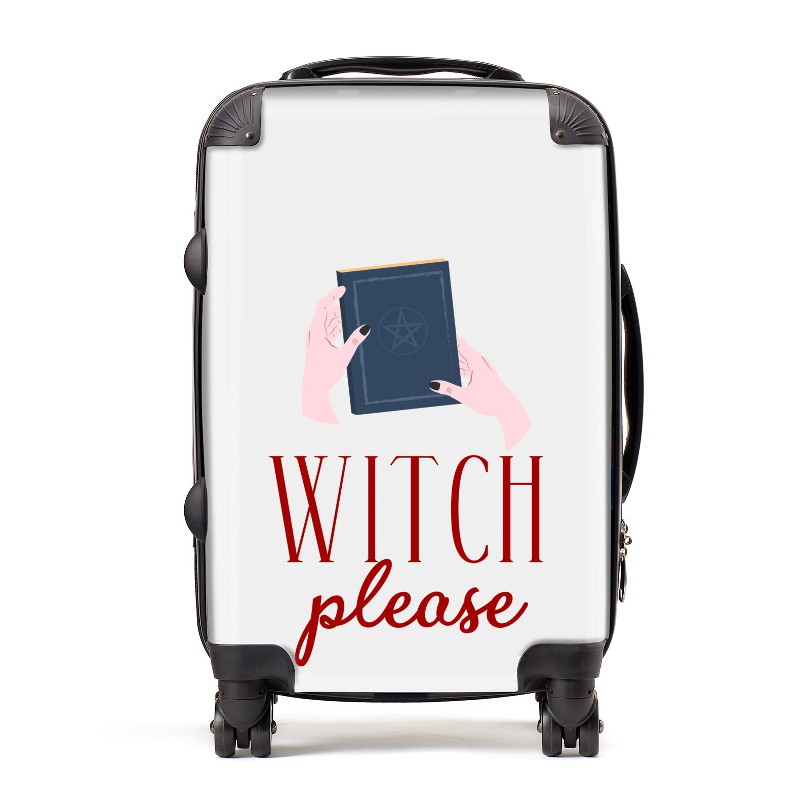 Witty Witch Illustration Suitcase