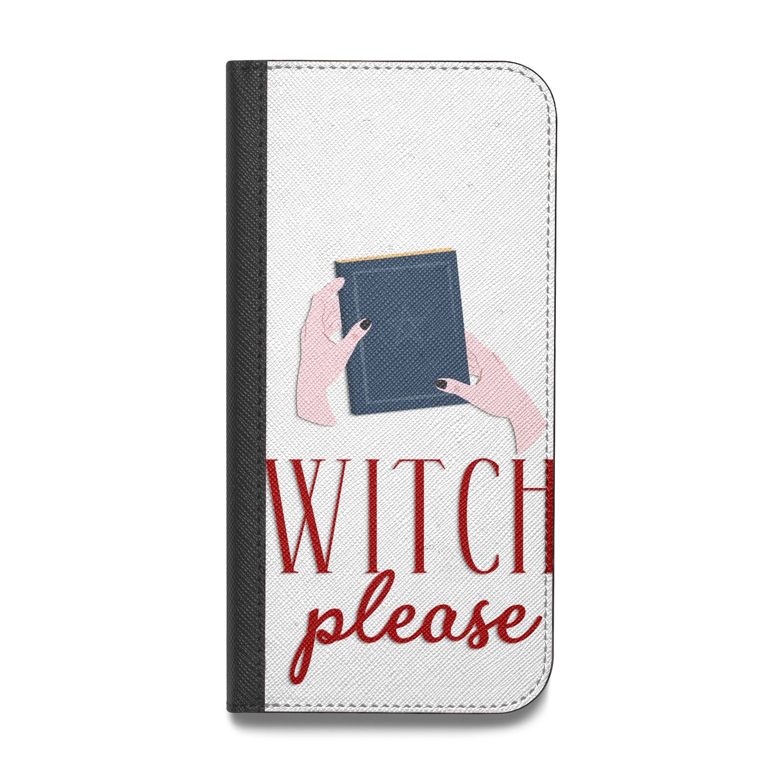 Witty Witch Illustration Vegan Leather Flip Samsung Case