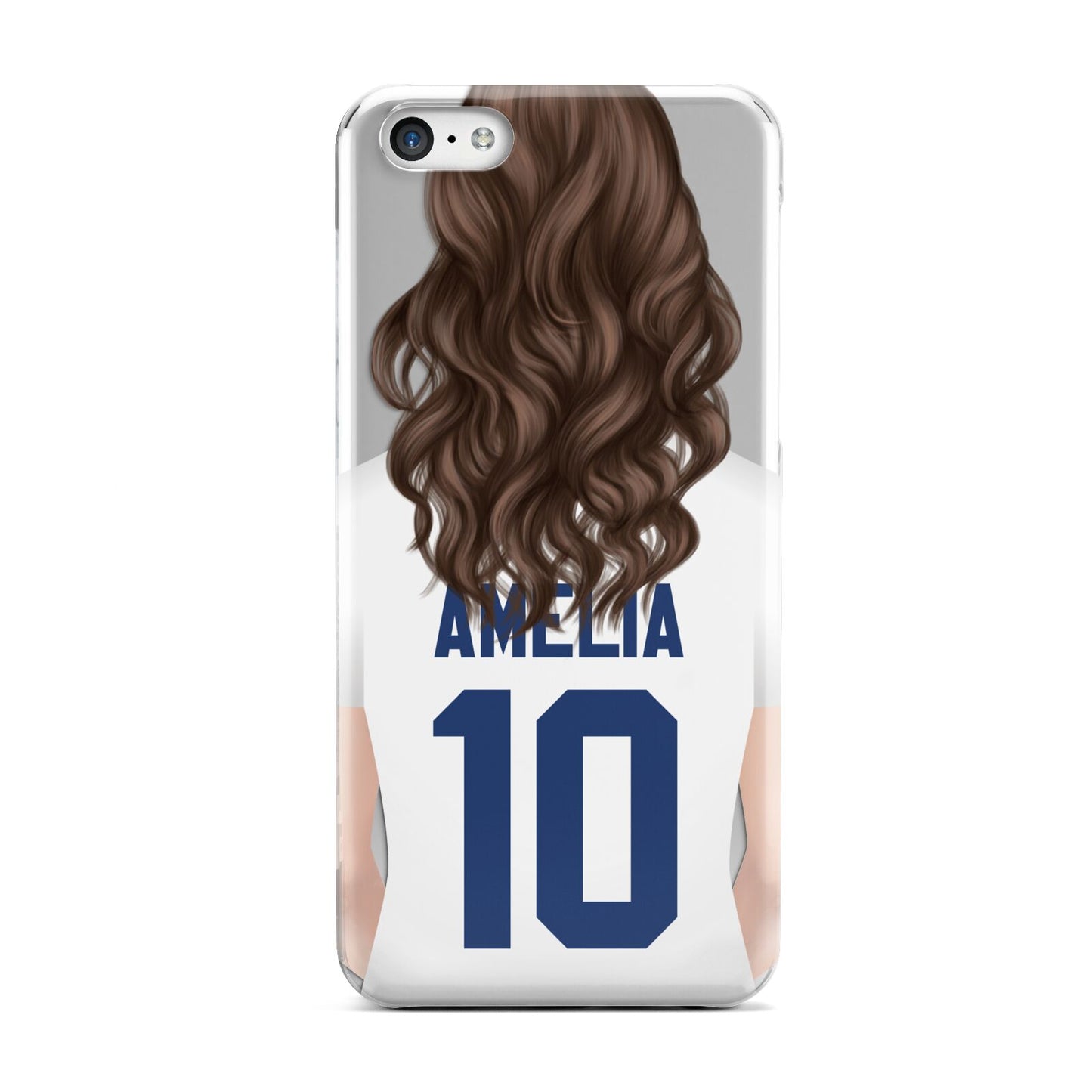 Womens Footballer Personalised Apple iPhone 5c Case