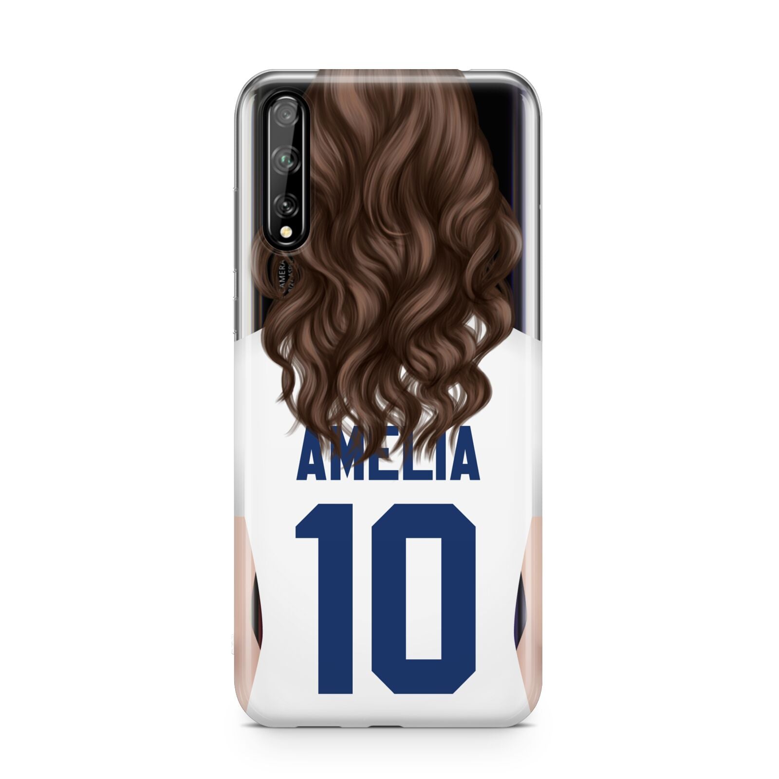 Womens Footballer Personalised Huawei Enjoy 10s Phone Case