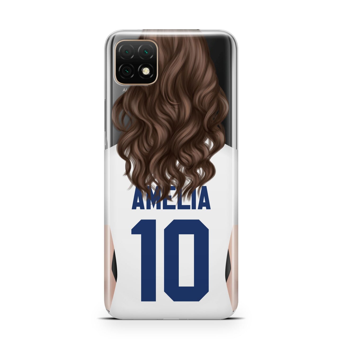 Womens Footballer Personalised Huawei Enjoy 20 Phone Case