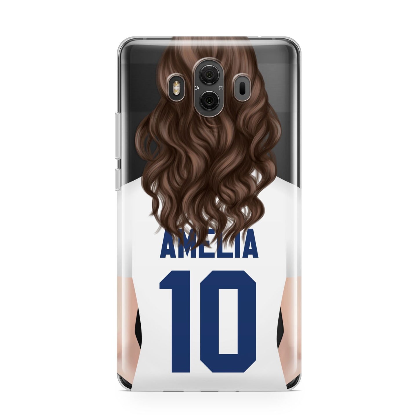 Womens Footballer Personalised Huawei Mate 10 Protective Phone Case