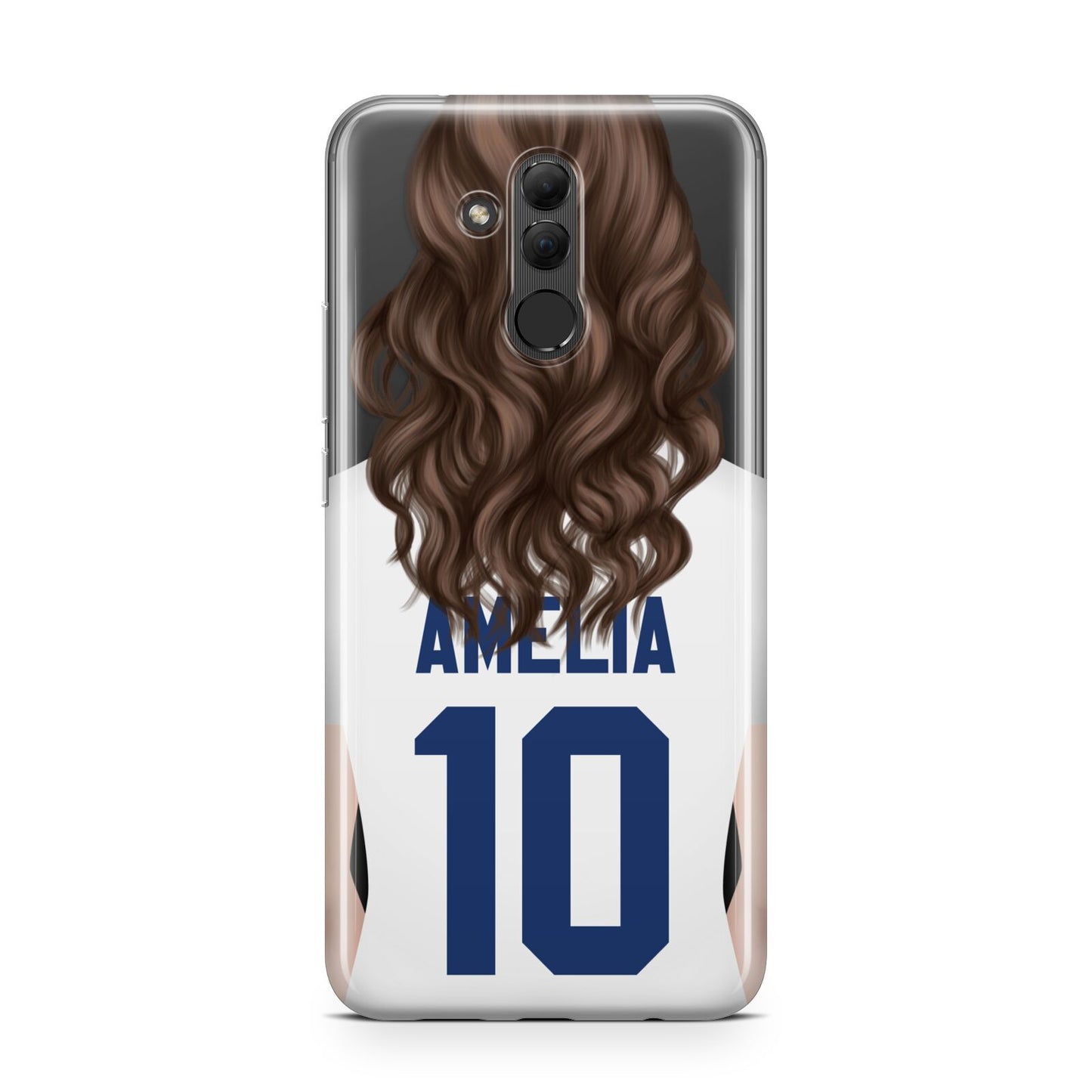 Womens Footballer Personalised Huawei Mate 20 Lite