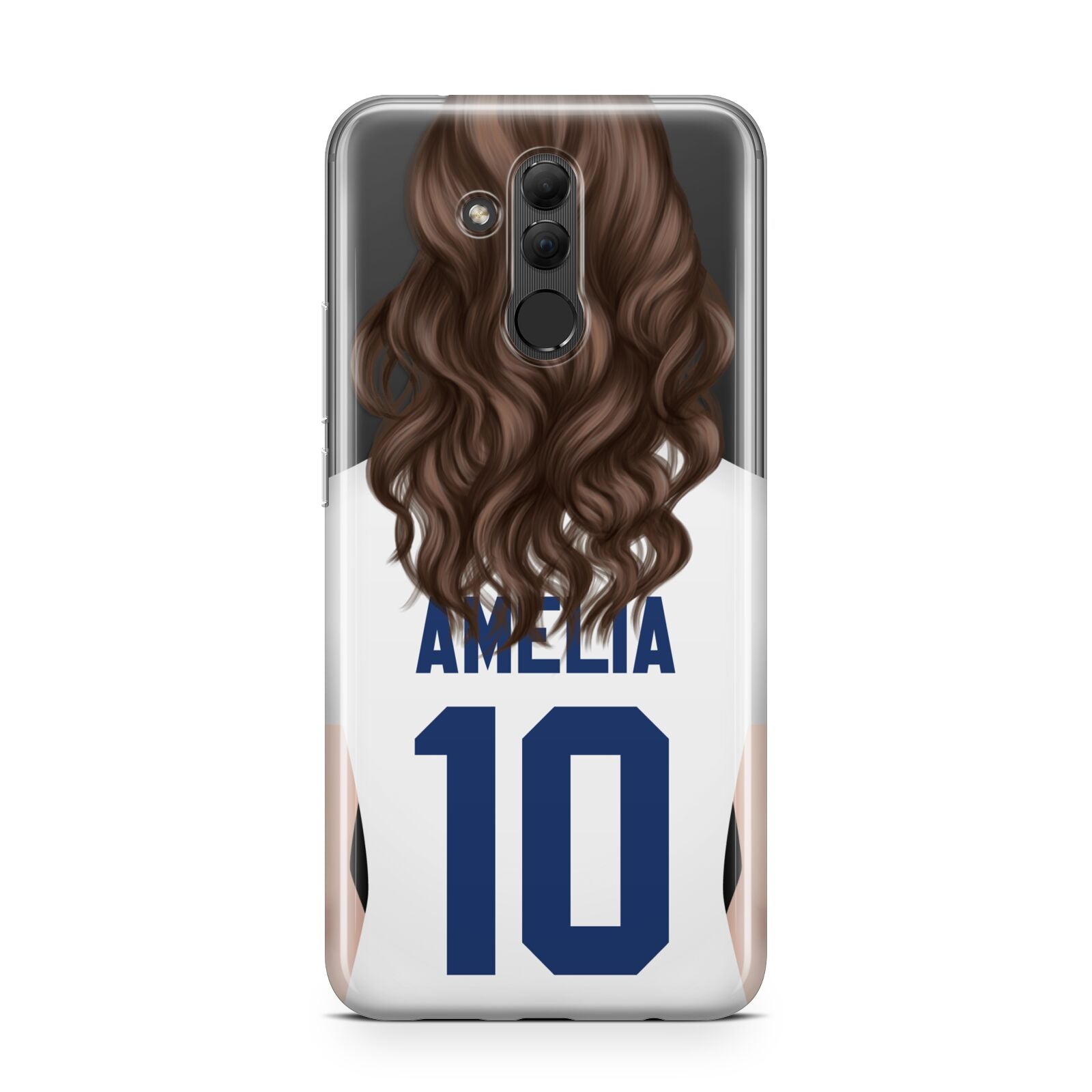 Womens Footballer Personalised Huawei Mate 20 Lite