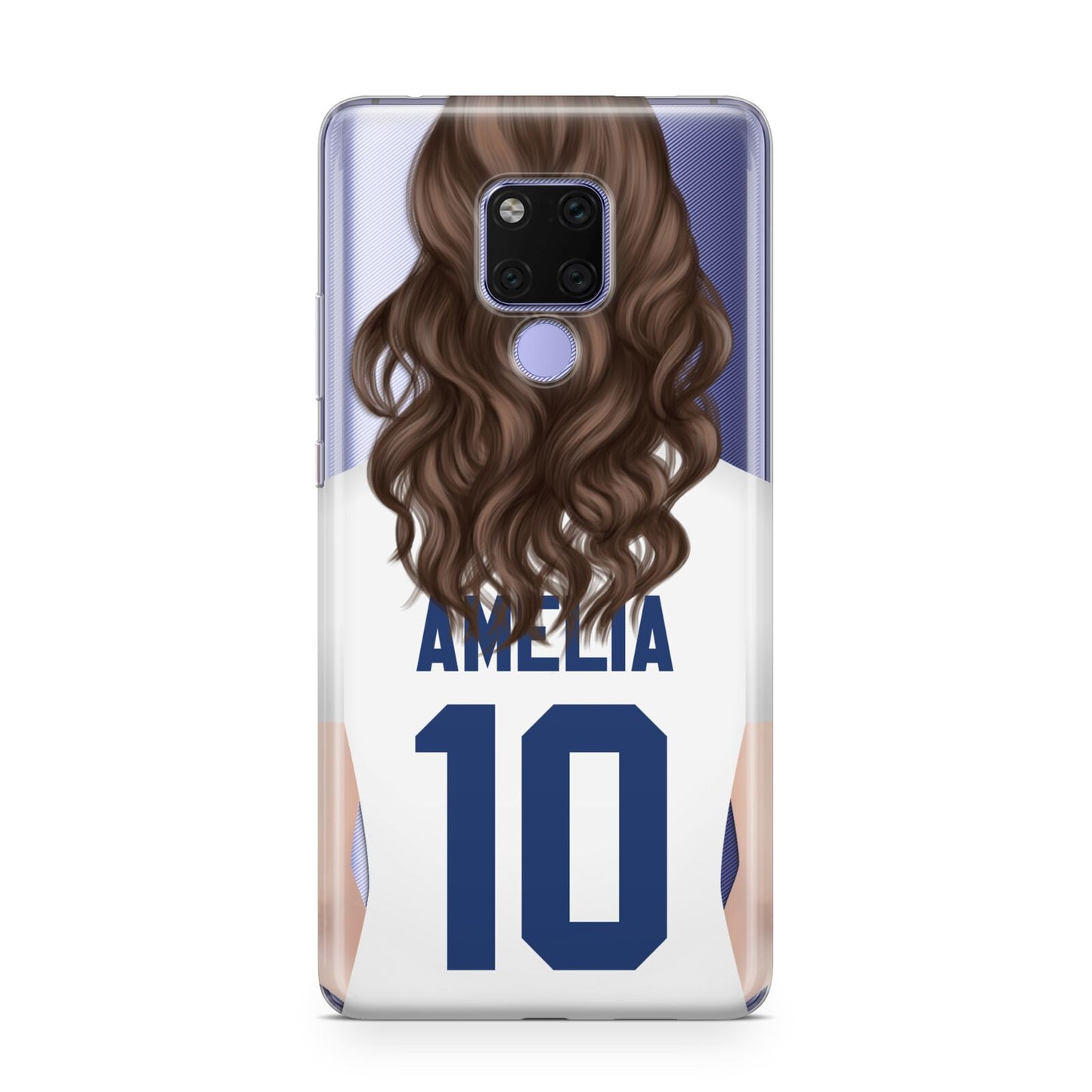 Womens Footballer Personalised Huawei Mate 20X Phone Case