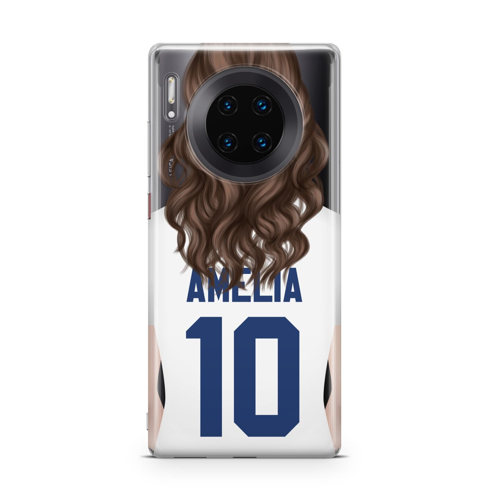 Womens Footballer Personalised Huawei Mate 30 Pro Phone Case