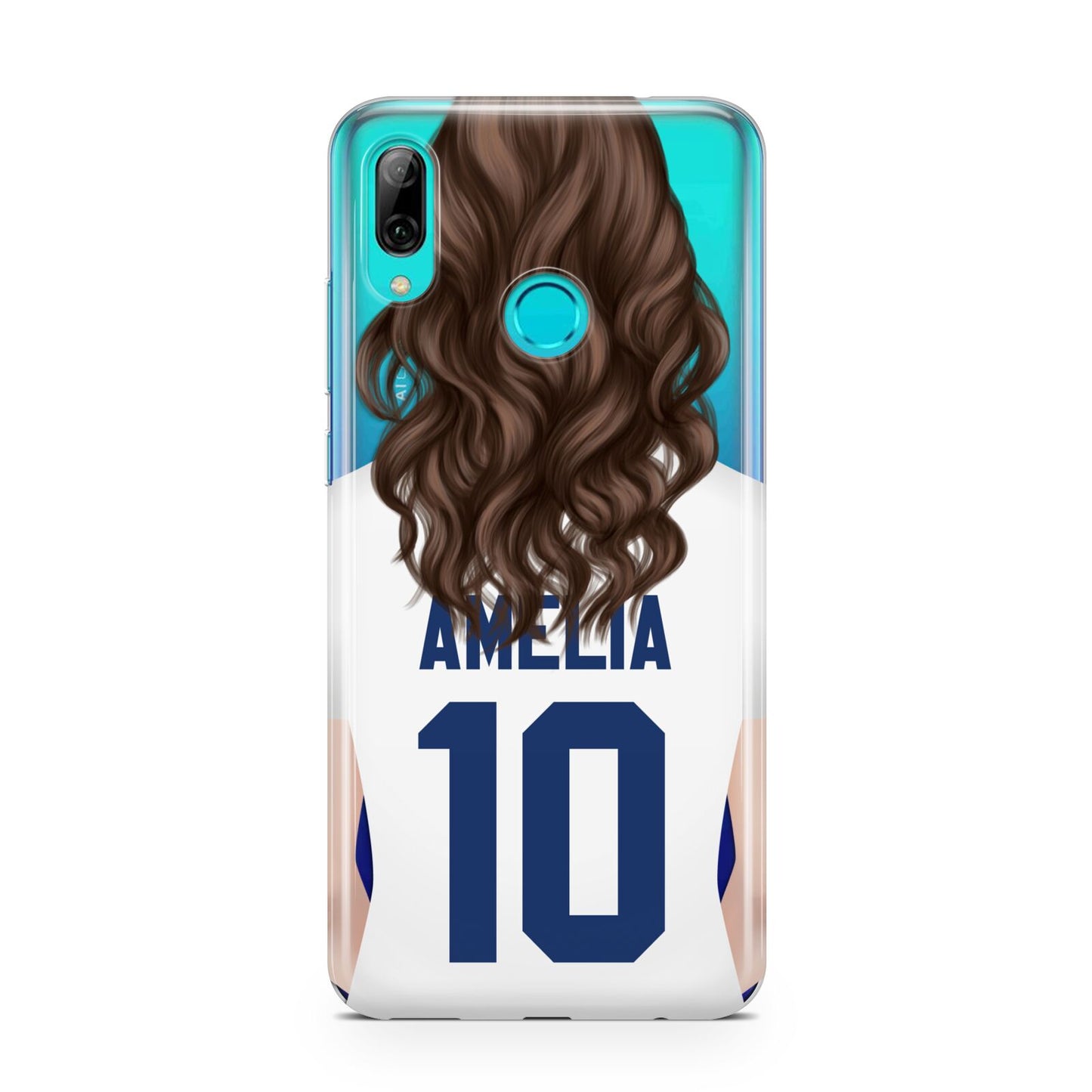 Womens Footballer Personalised Huawei P Smart 2019 Case