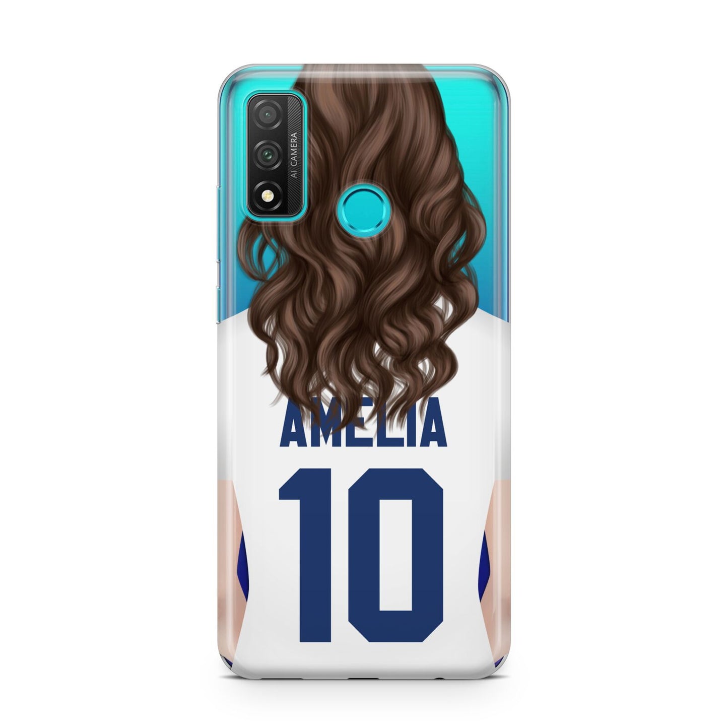 Womens Footballer Personalised Huawei P Smart 2020