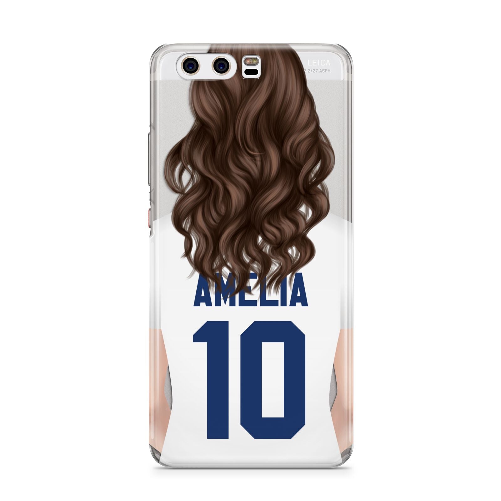 Womens Footballer Personalised Huawei P10 Phone Case