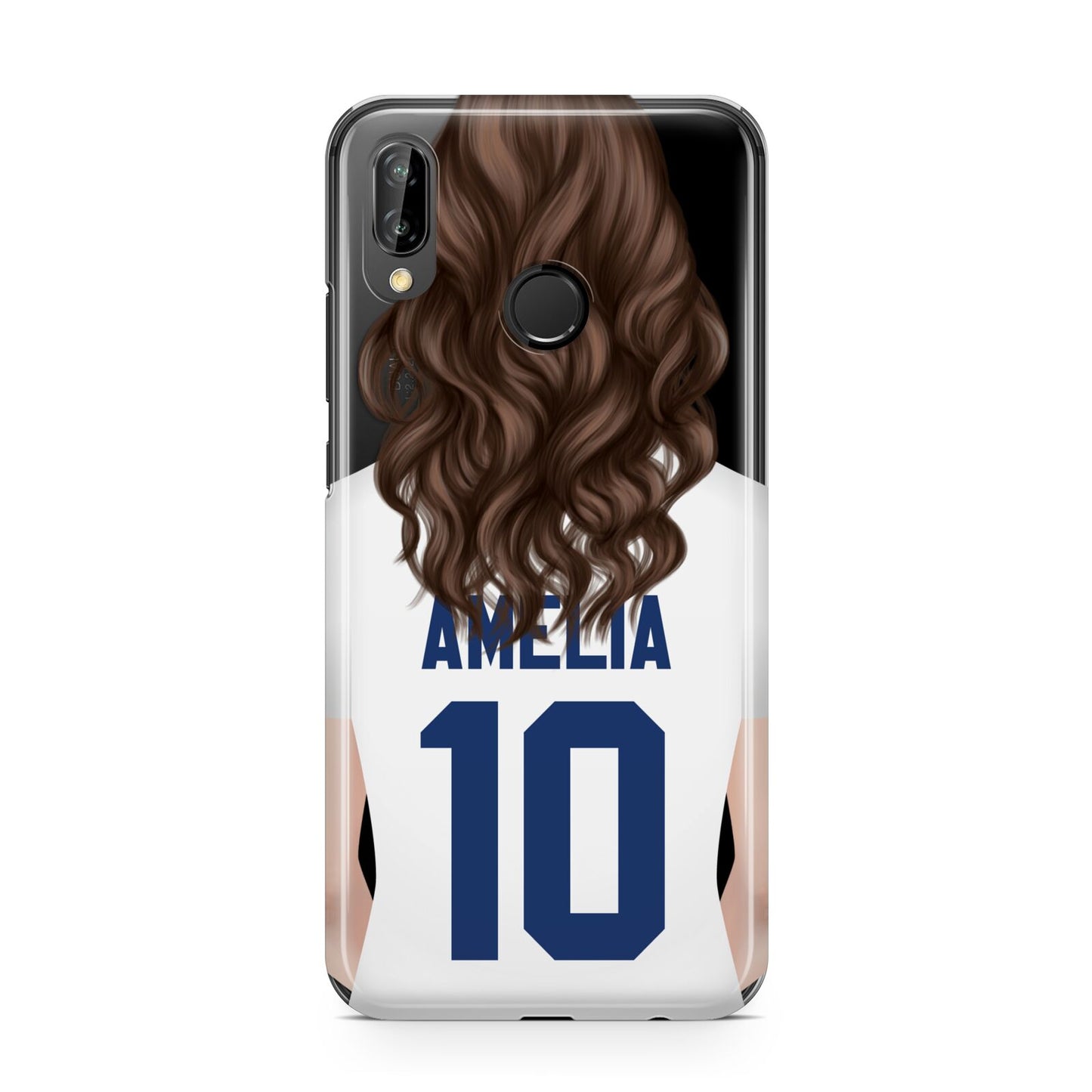 Womens Footballer Personalised Huawei P20 Lite Phone Case