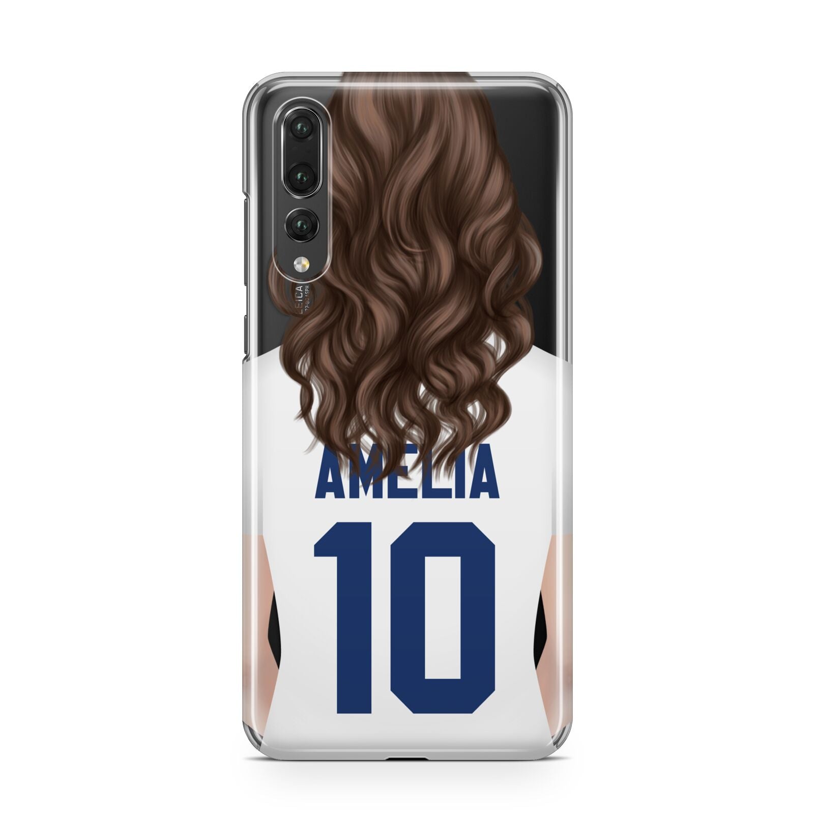 Womens Footballer Personalised Huawei P20 Pro Phone Case