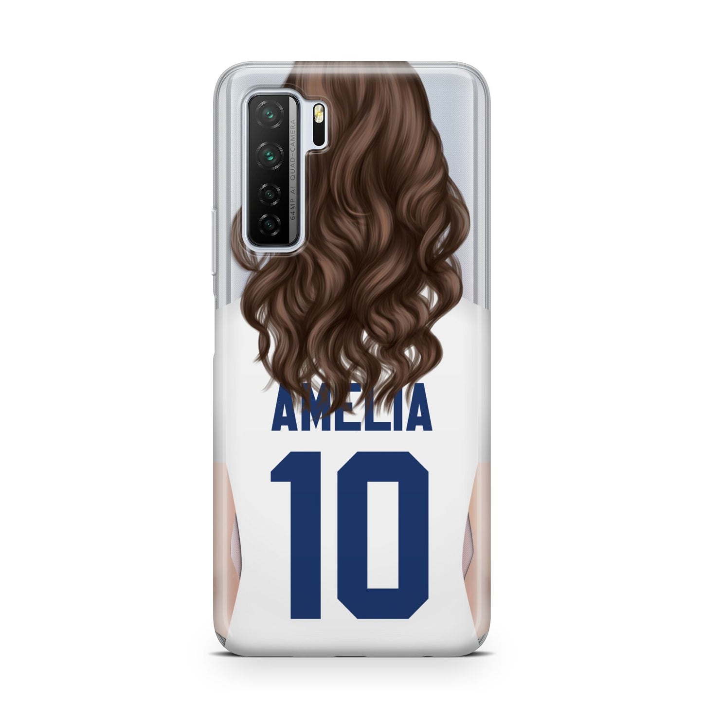 Womens Footballer Personalised Huawei P40 Lite 5G Phone Case